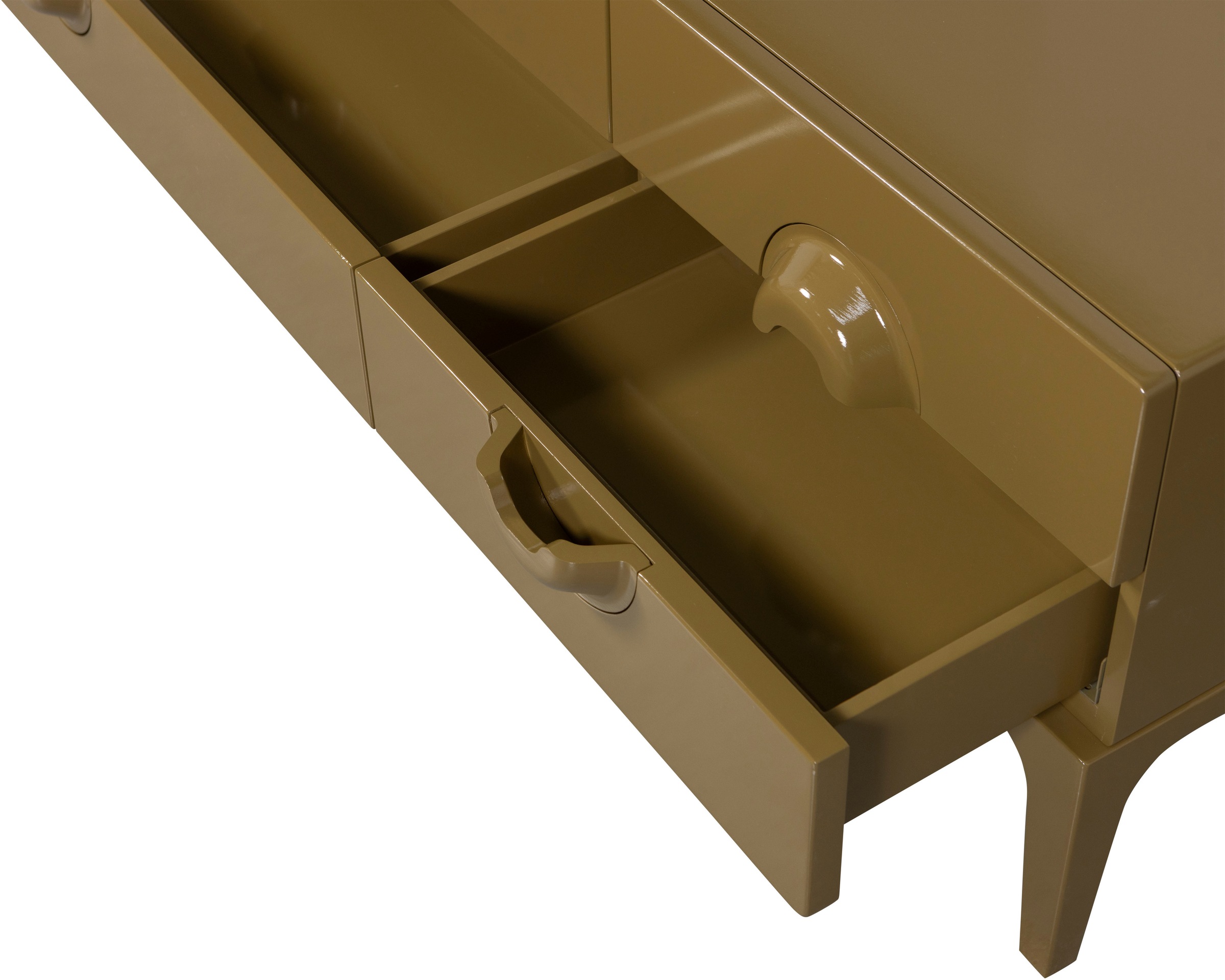 WOOOD Lowboard »Merge mit Eukalyptusholz und 4 Schubladen« Eukalyptusholz, Tragkraft 120 kg, Metallbeine