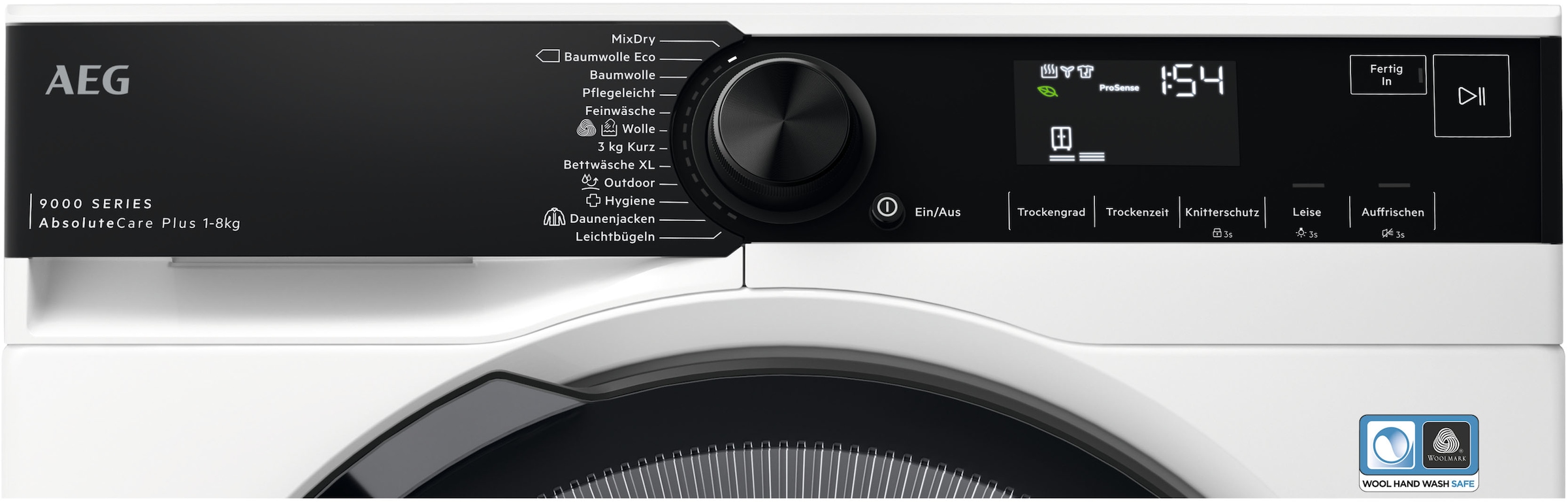 AEG Wärmepumpentrockner »TR9T75680, 3D-Scan-Restfeuchteermittlung, trocknet Wolle und Seide«, Serie 9000, 8 kg, 3D-Scan-Technologie-Restfeuchteermittlung, trocknet Wolle und Seide