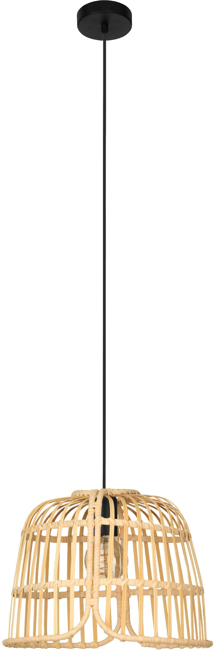 EGLO Hängeleuchte »GLYNEATH« E27 1 Stk. Hängeleuchte in schwarz aus Stahl  -  exkl. E27 - 40W