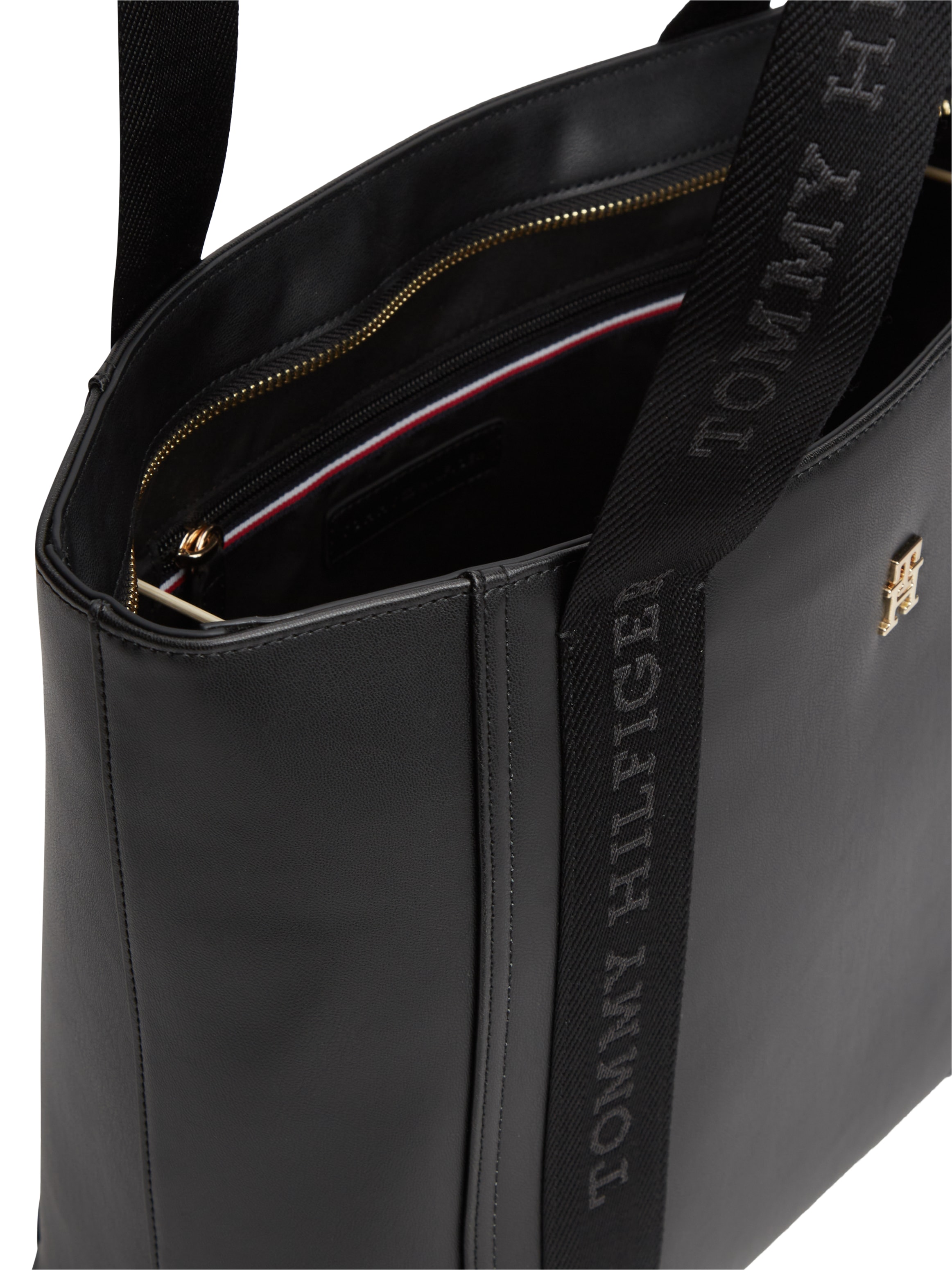 Tommy Hilfiger Tragetasche »IM LATAM LOGO TOTE« Damen Schultertasche, Handtasche mit Logoschriftzug