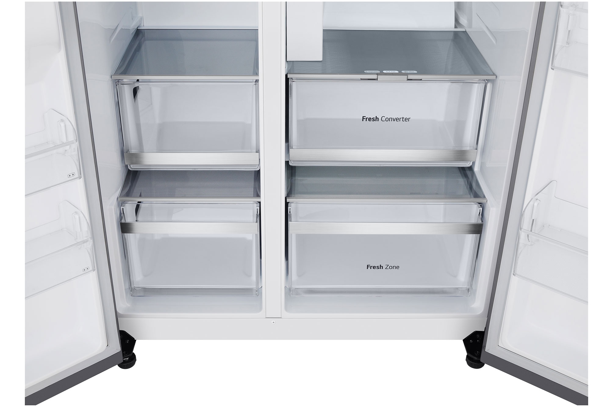 LG Side-by-Side X-Serie »GSXE90MBAD«, großes Wein- und Flaschenregal