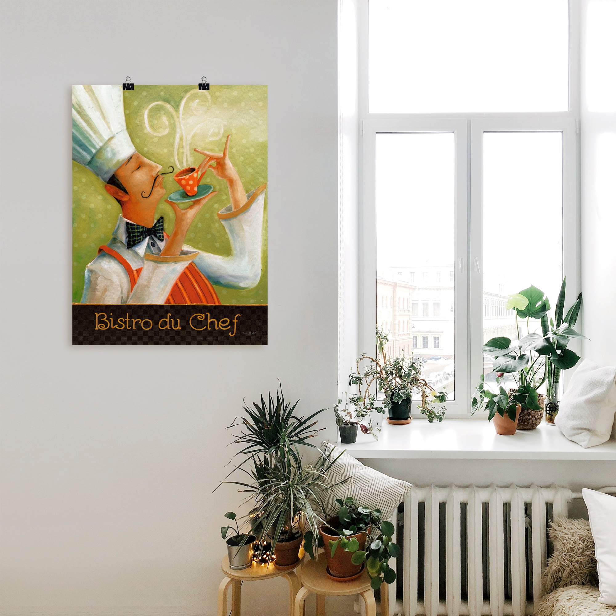 Artland Wandbild »Cafe Moustache I«, Getränke, (1 St.), als Leinwandbild, Poster, Wandaufkleber in verschied. Größen