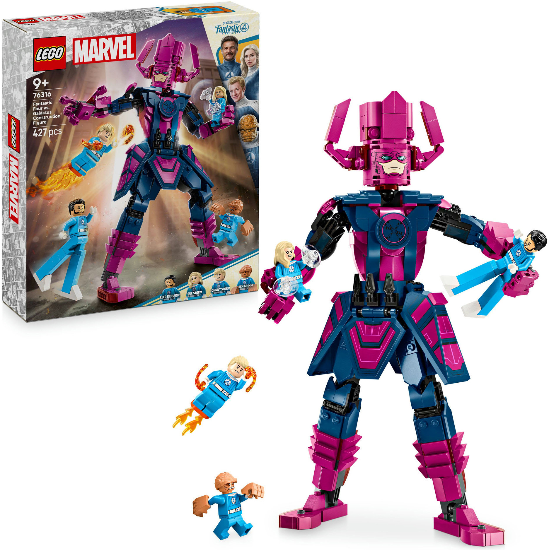 Lego Konstruktionsspielsteine »Fantastic Four vs. Galactus Baufigur (76316), LEGO Super Heroes« Made in Europe in bunt