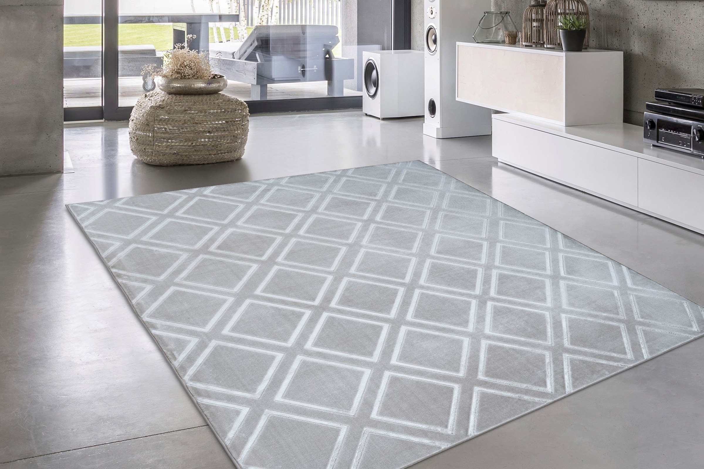 my home Läufer »Ledion«, rechteckig, 7 mm Höhe, besonders weich durch Mikrofaser, Teppichläufer, Kurzflor, 3D-Effekt