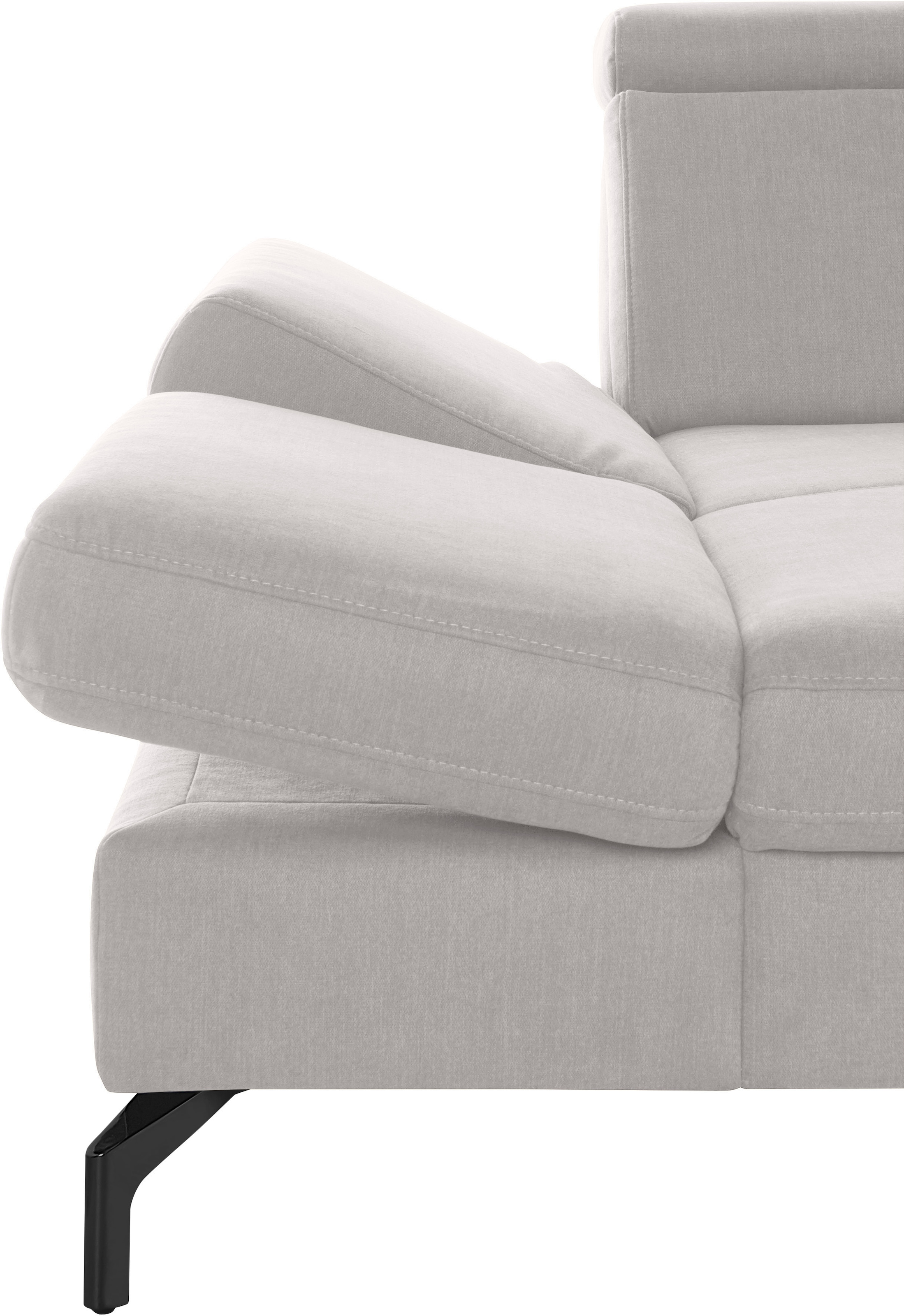sit&more Wohnlandschaft »Brisbane U-Form«, Fußhöhe 15 cm, inklusive Sitztiefen-, Armteil- und Kopfteilverstellung