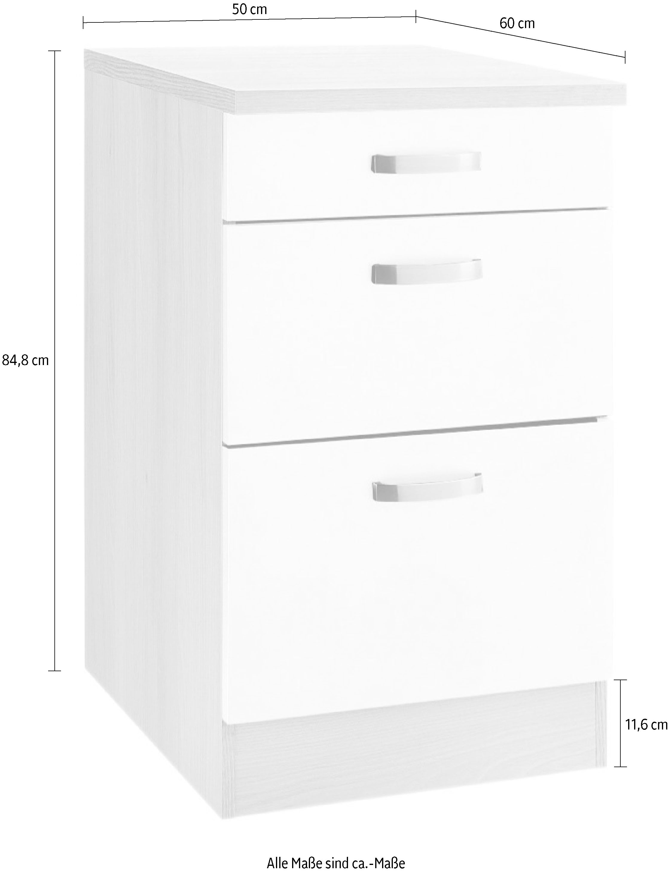 OPTIFIT Unterschrank »Faro« , mit Metallgriffen, Breite 50 cm