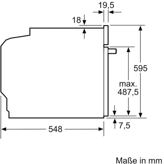 SIEMENS Einbaubackofen  »HB634GBW1«, mit Teleskopauszug nachrüstbar, ecoClean, mit ecoClean