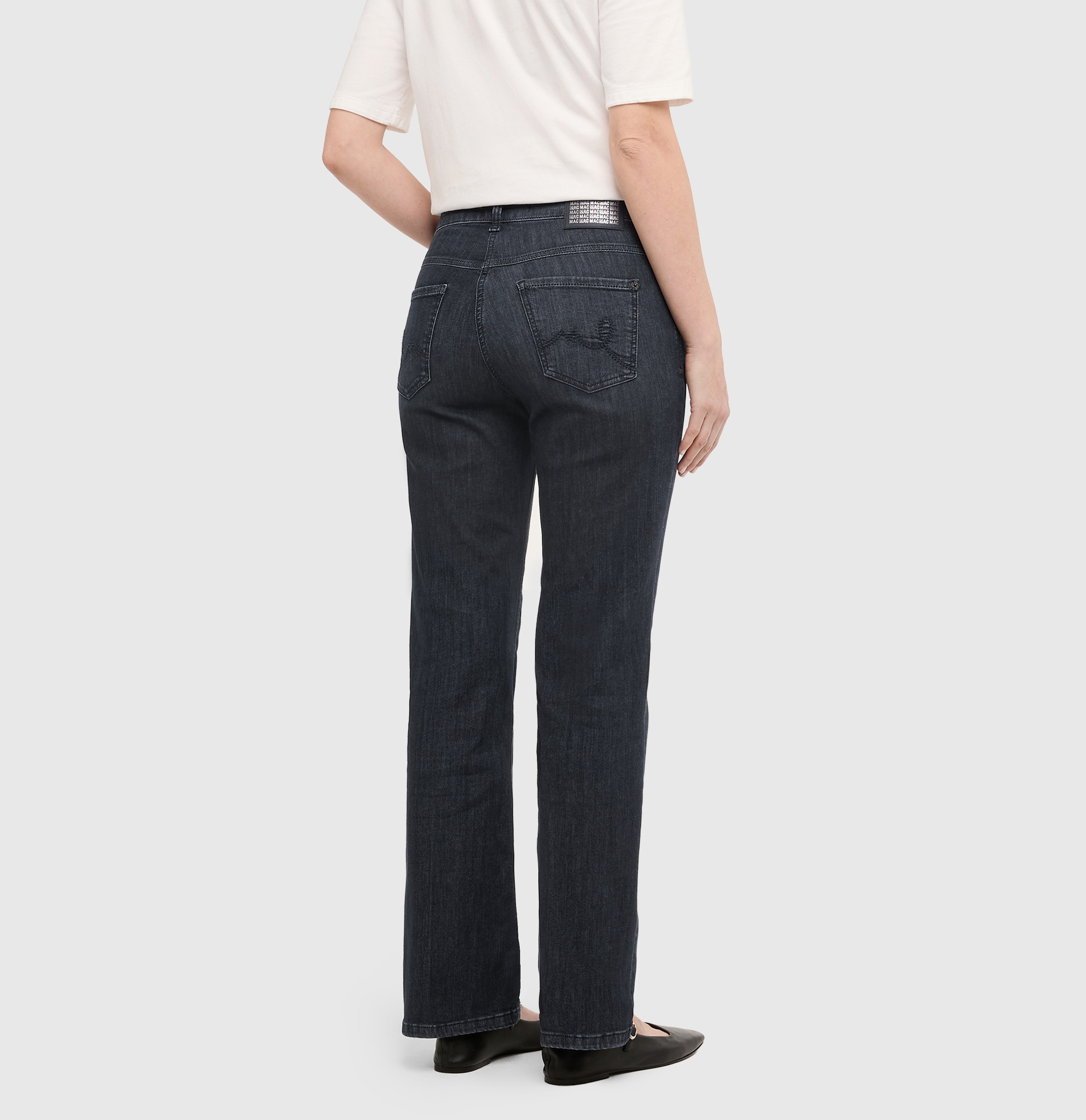 MAC Bootcut-Jeans Verzierung an den Vordertaschen