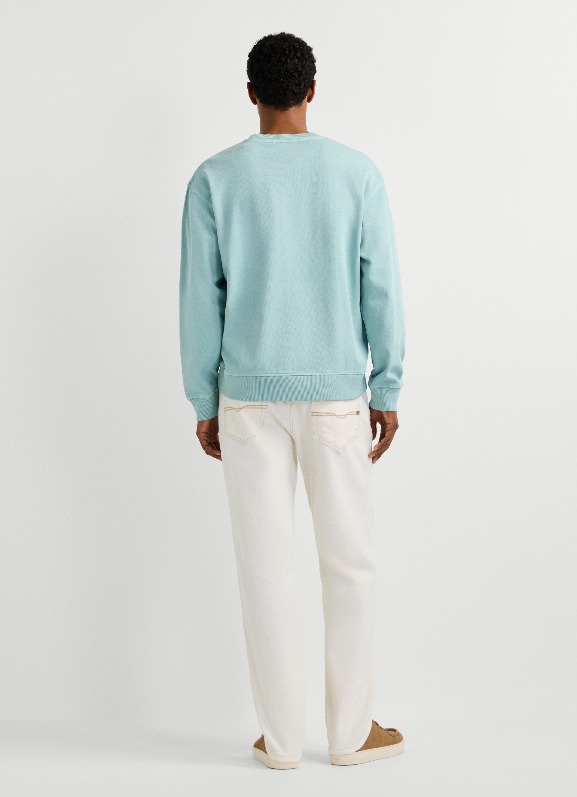 Pepe Jeans Sweatshirt »JOHN CREW«, mit Rippeinsatz am Rundhals, Logoschriftzug
