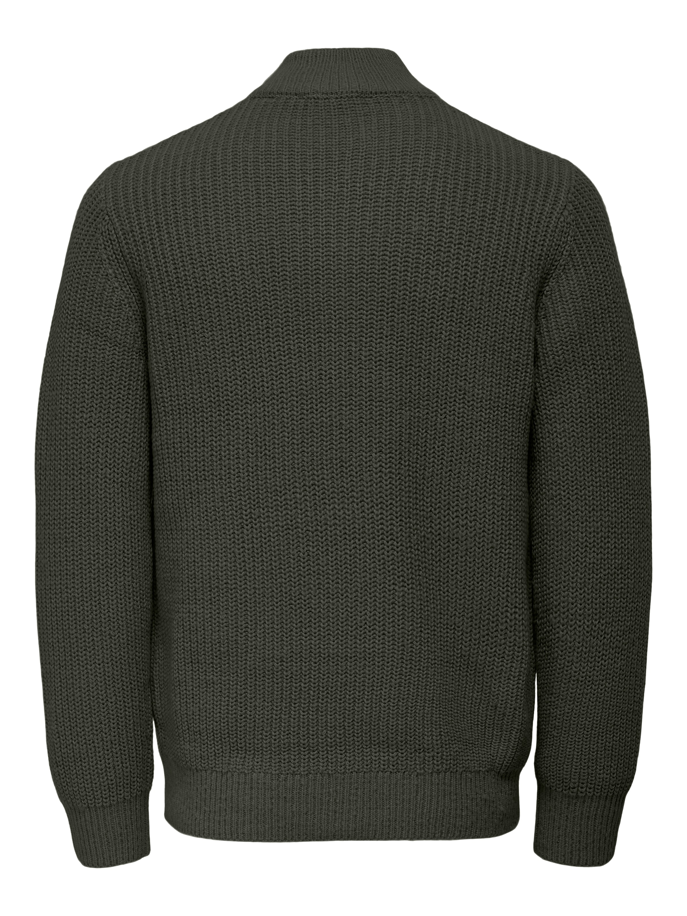 ONLY & SONS Troyer »ONSROLF REG HALF ZIP NECK KNIT - OTL«