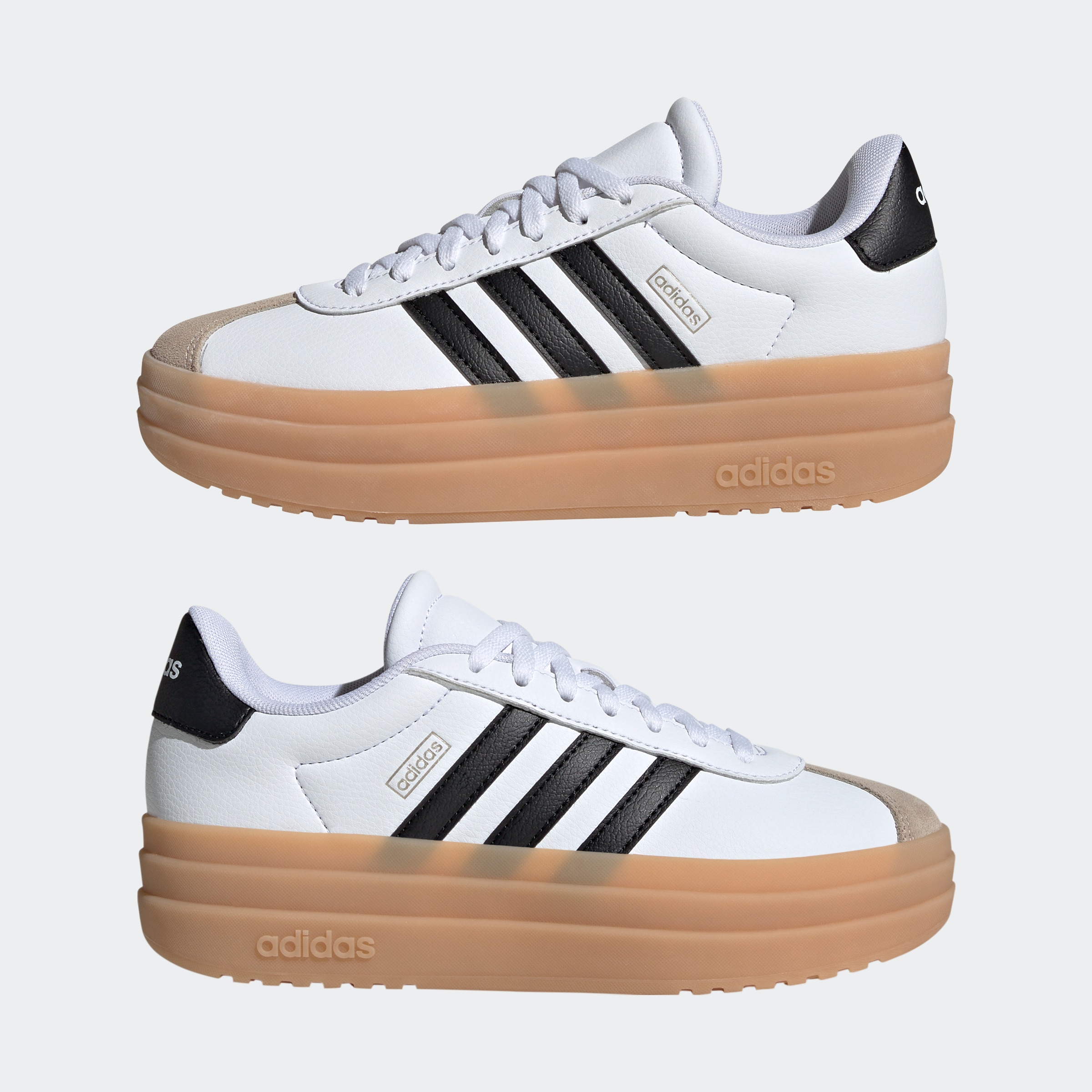 adidas Sportswear Sneaker »VL COURT BOLD LIFESTYLE KIDS«, Design auf den Spuren des adidas Gazelle Bold
