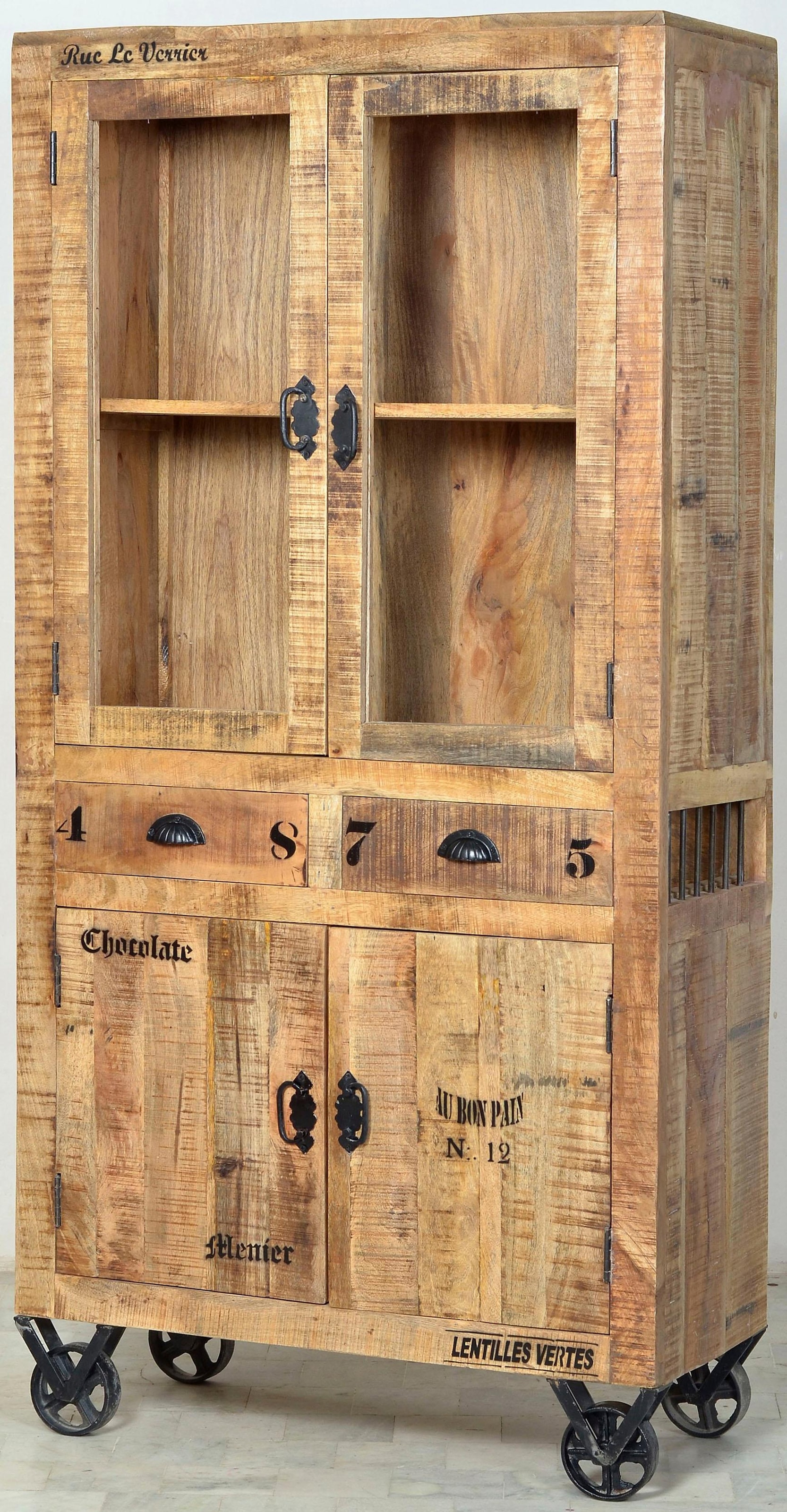 SIT Vitrine »Rustic«, im Factory Design, Breite 90 cm, Shabby Chic, Vintage