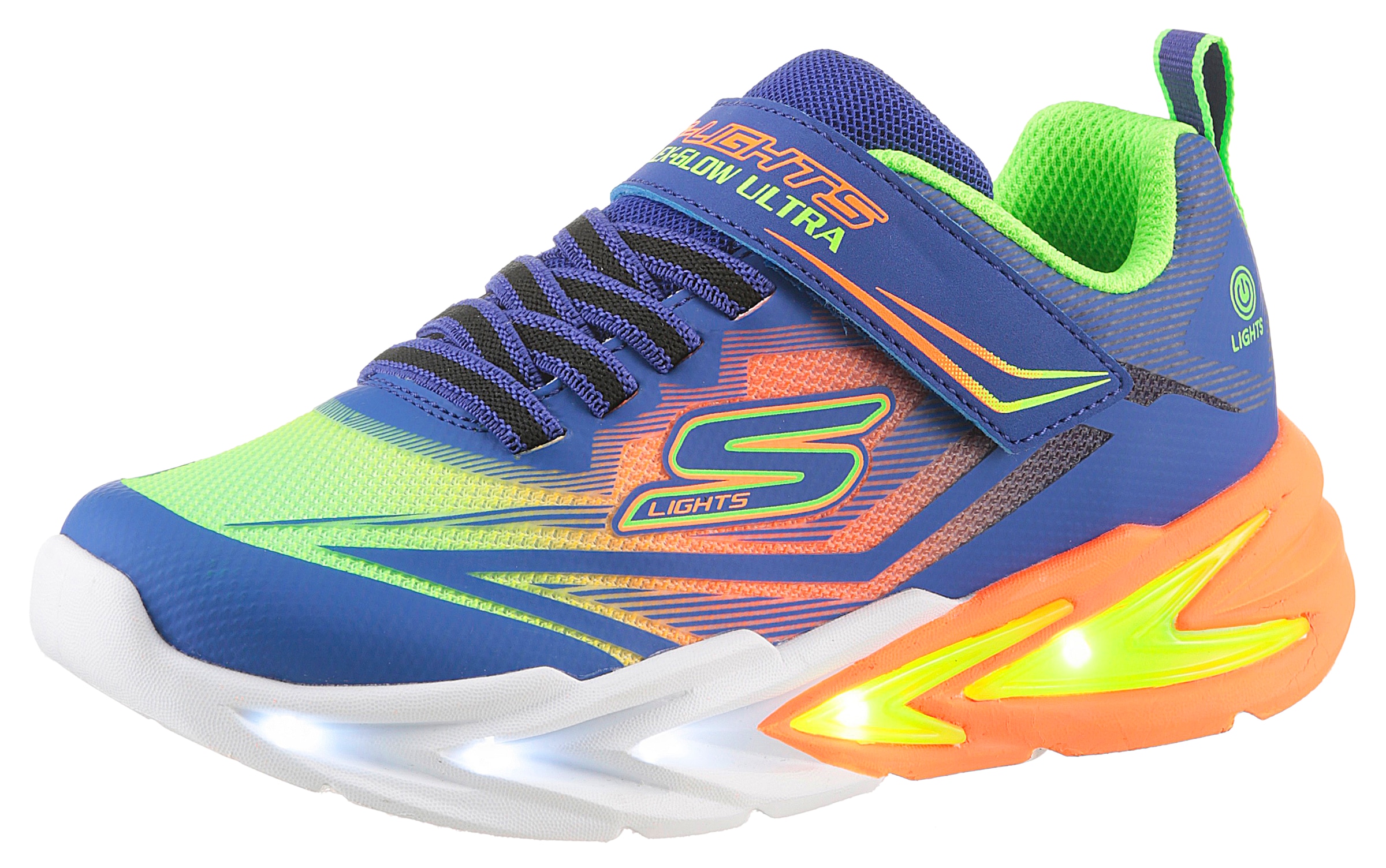 Skechers Sneaker »FLEX-GLOW ULTRA«  Klettschuh zum Schlüpfen, Größenschablone zum Download