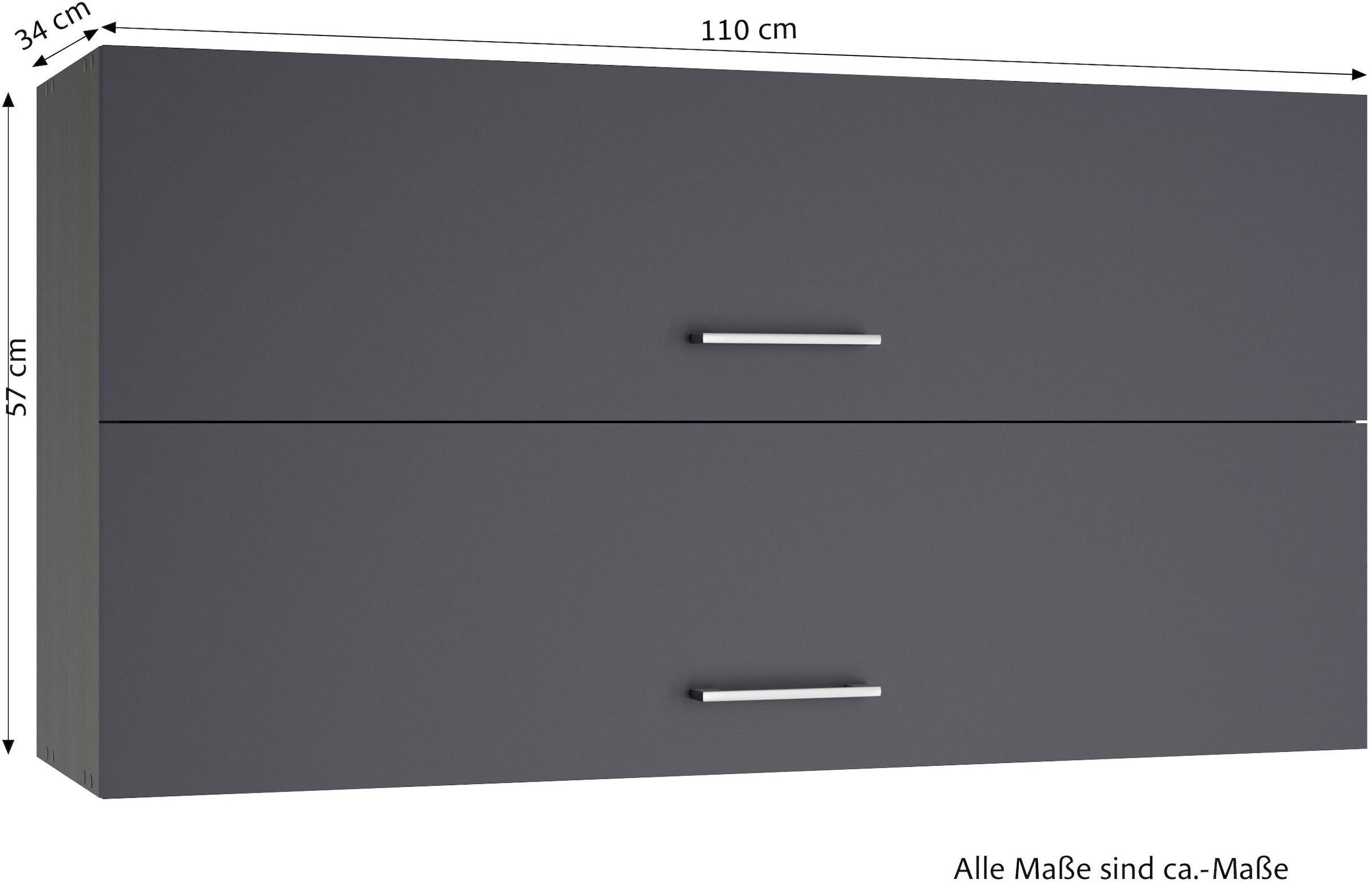 KOCHSTATION Klapphängeschrank »KS-Milan« Klapphängeschrank 110 cm, matte oder hochglänzende Fronten