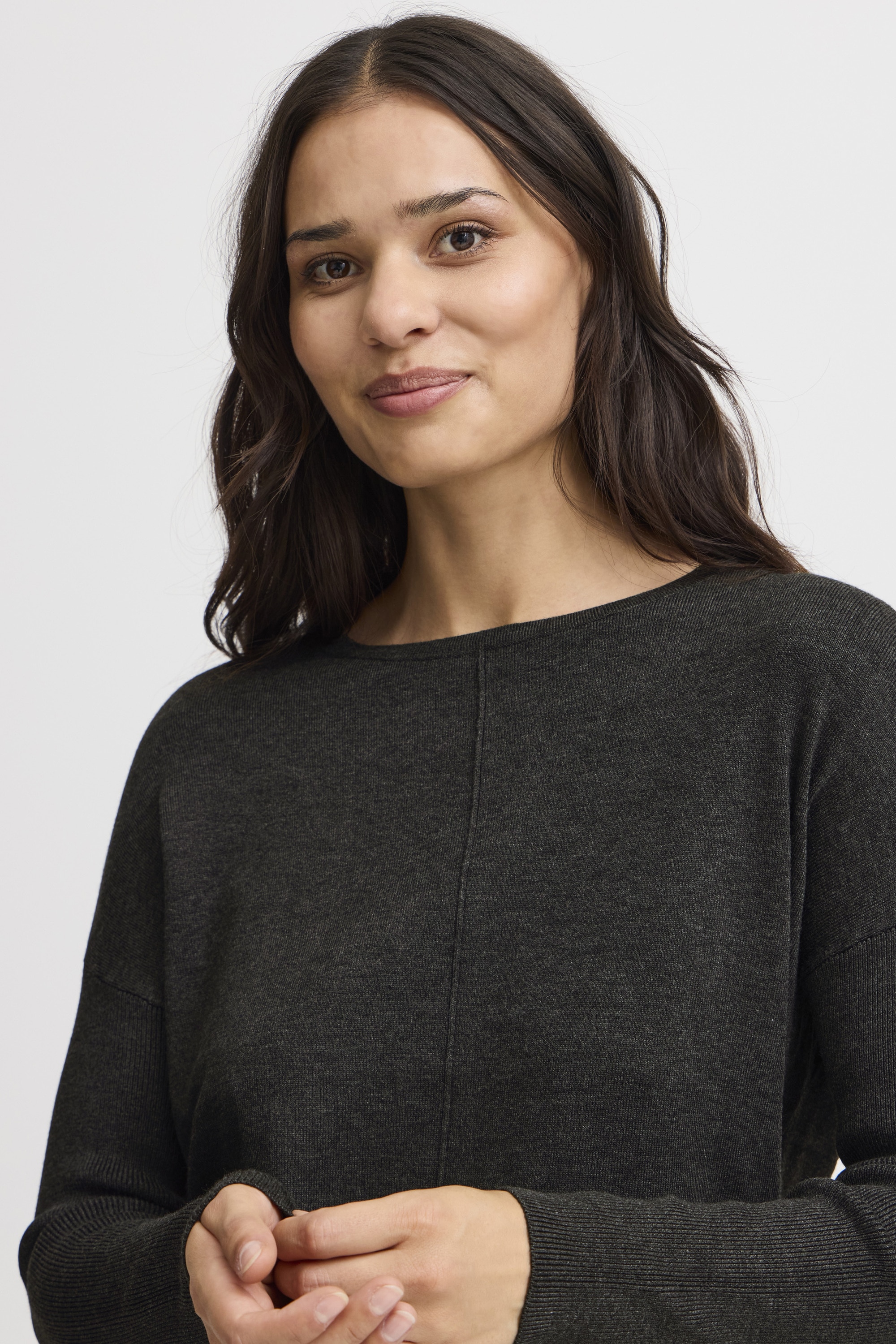fransa Strickfleece-Pullover »Strickpullover FRLISO PU 1«