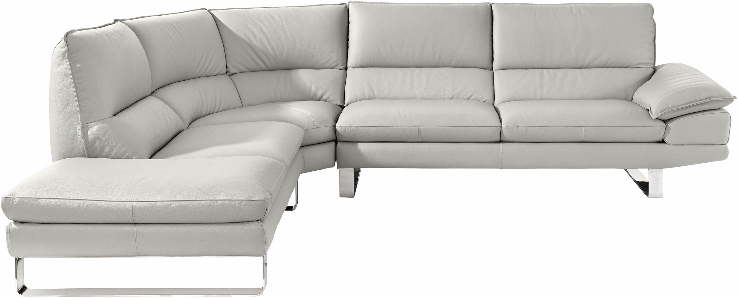 CALIA ITALIA Ecksofa »Dave, italienisches Designsofa mit erstklassigem Sitzkomfort, L-Form«, mit tollen Lederbezügen