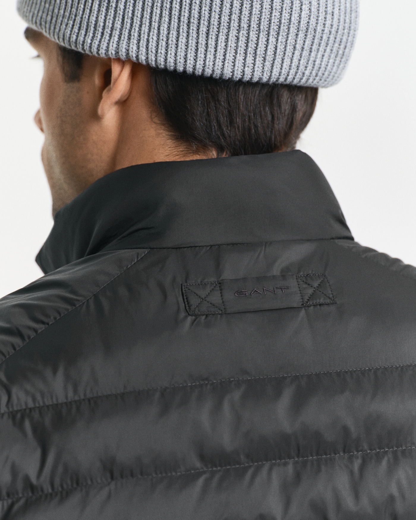 Gant Steppjacke »MIXED MEDIA« Ärmel aus Strick, regular fit, Stehkragen