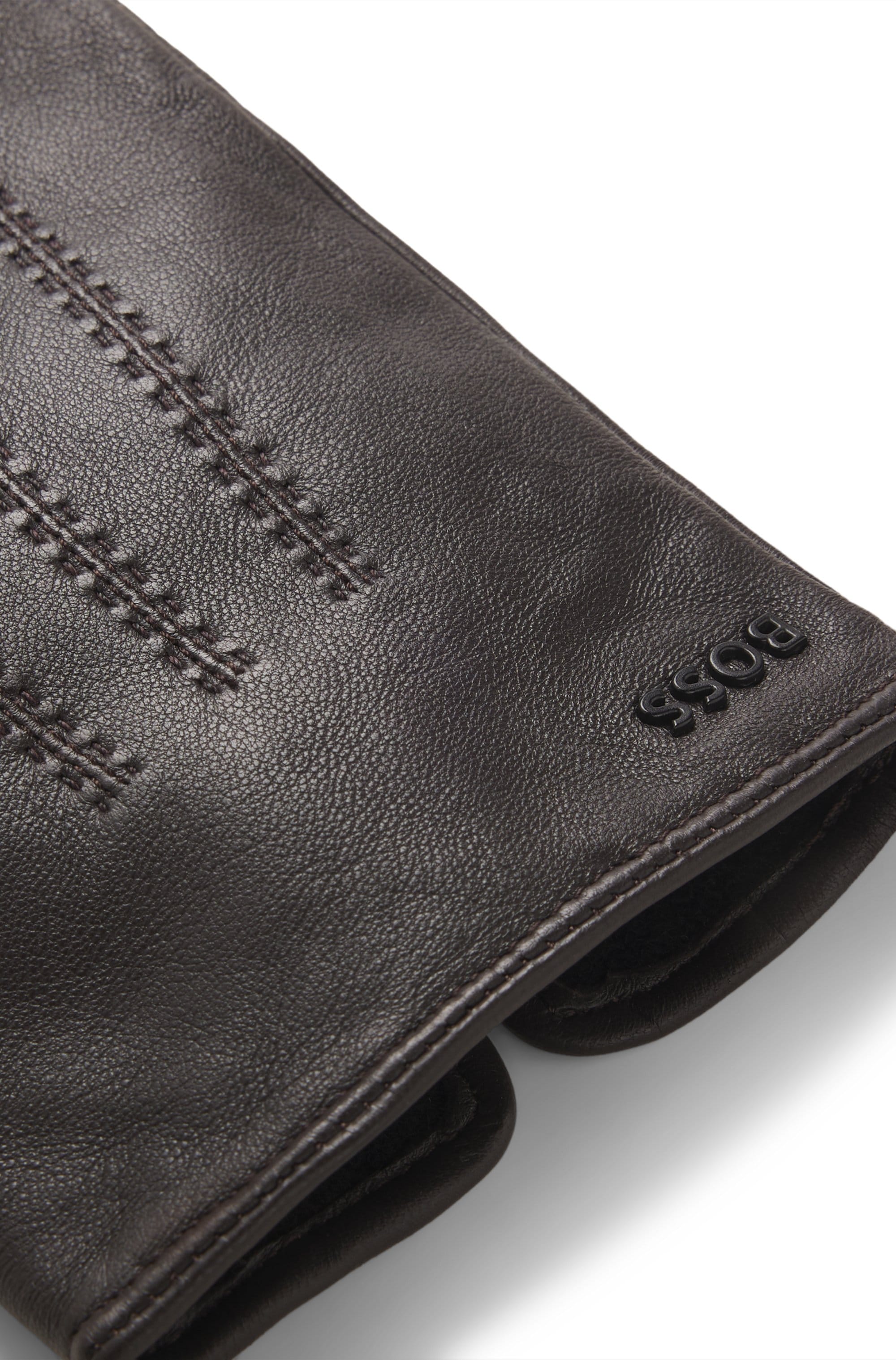 BOSS Lederhandschuhe »Hainz-ME«, mit Touch Tech Fingertips