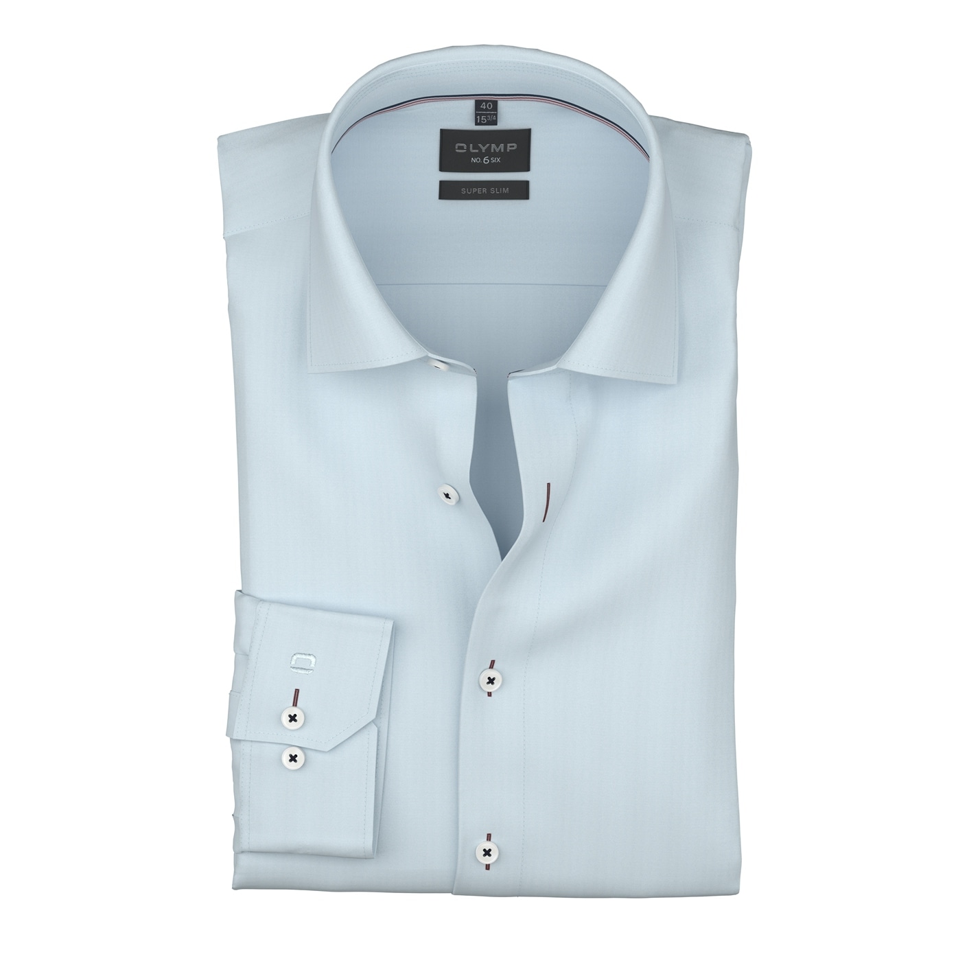 OLYMP Langarmhemd »No 6 six« super slim, Kentkragen, Businesshemd