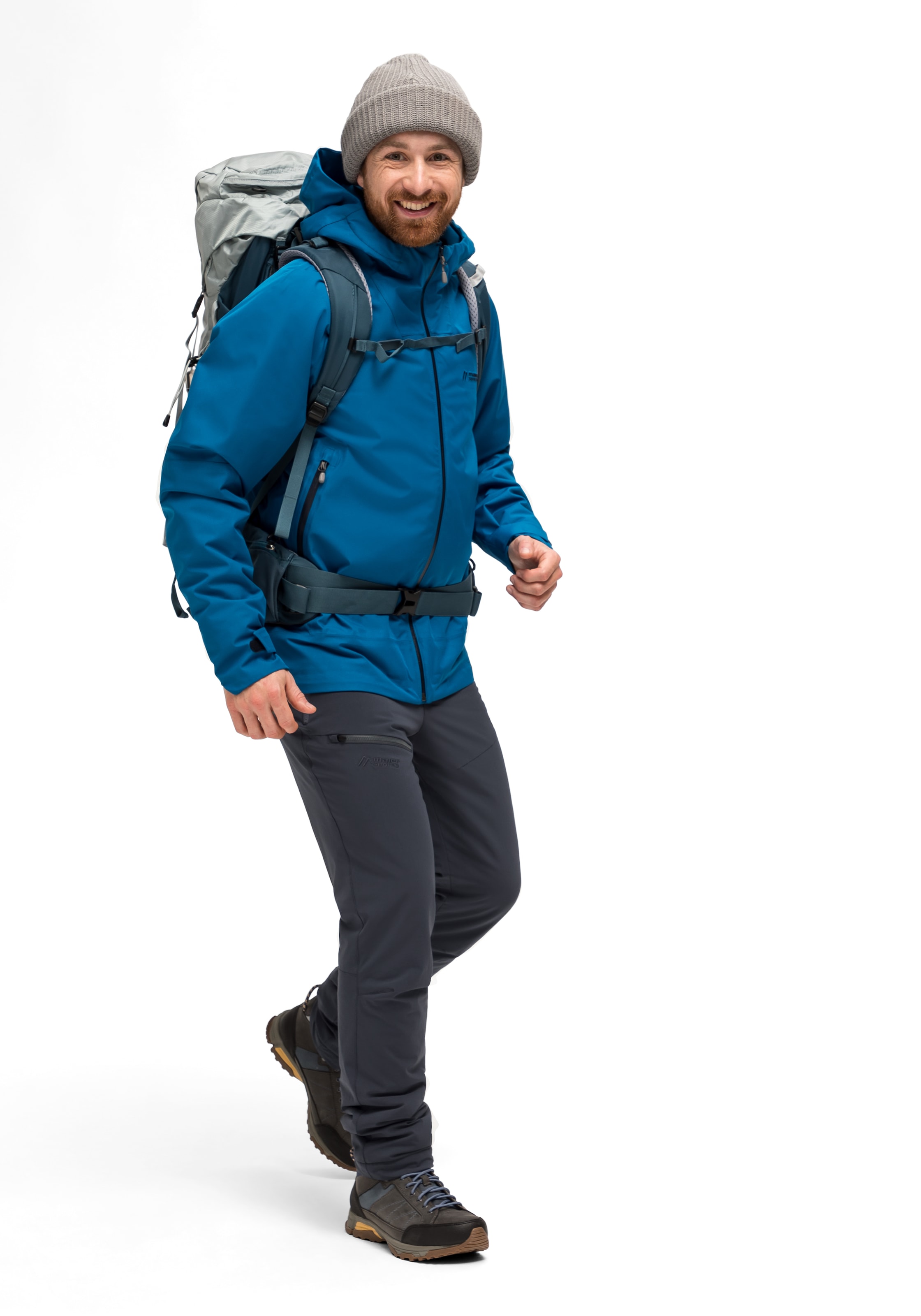 Maier Sports Outdoorjacke »Solo Tipo M«, Herren Jacke, atmungsaktiv wasserdicht, Regenjacke mit Kapuze