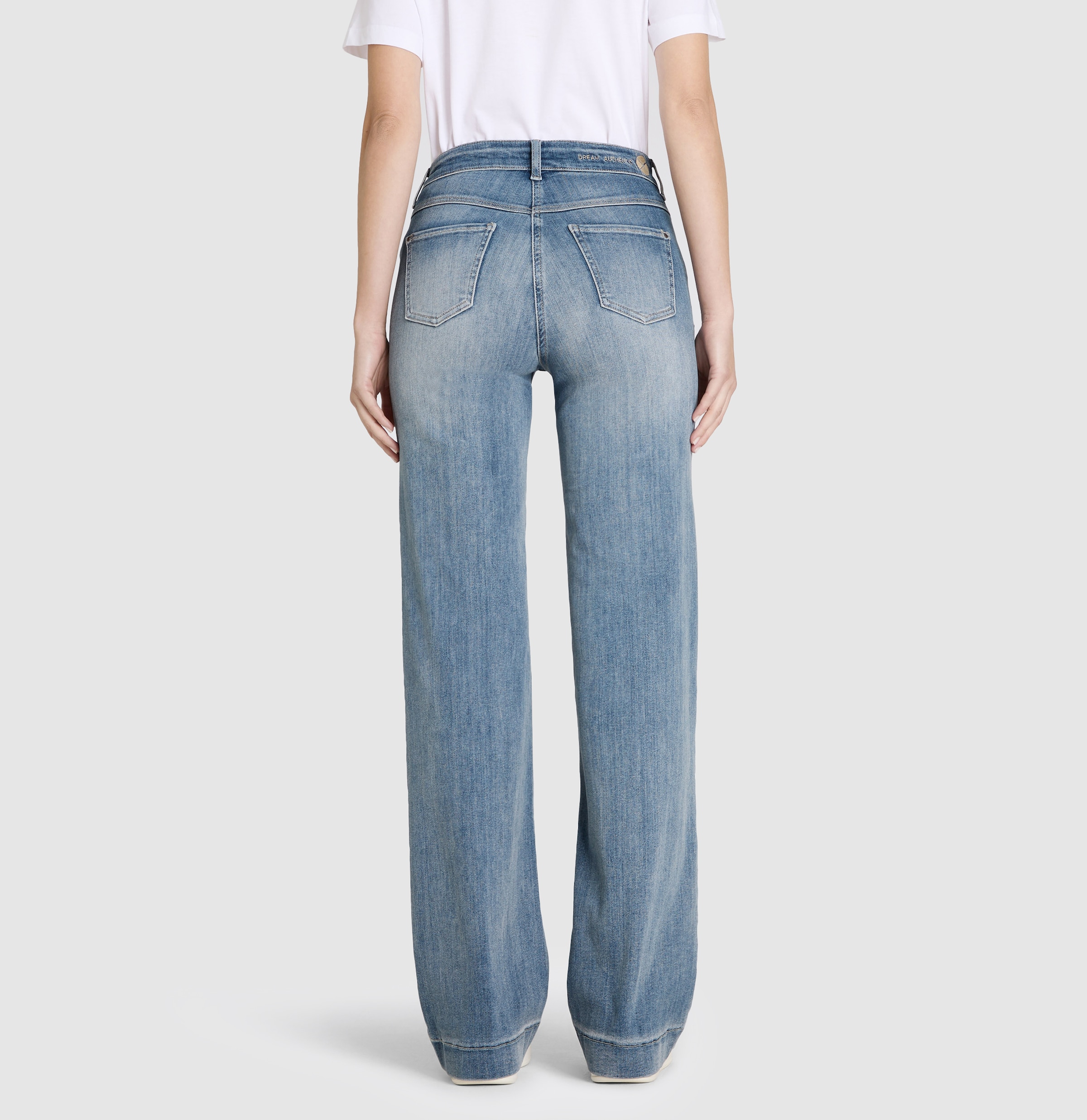 MAC Weite Jeans »Dream Wide authentic«, mit formendem Shaping-Effekt
