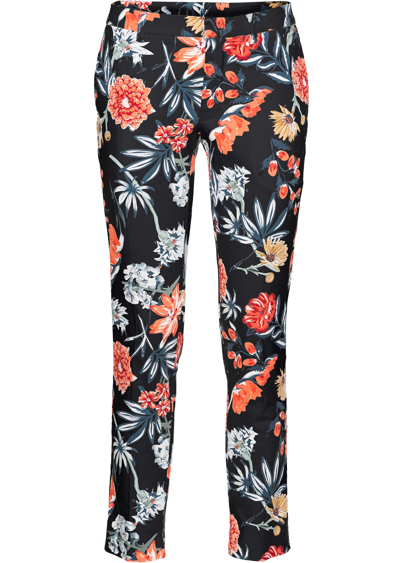 bonprix 7/8-Hose  aus Baumwolle mit Elasthan, Regular Fit, femininer Stil