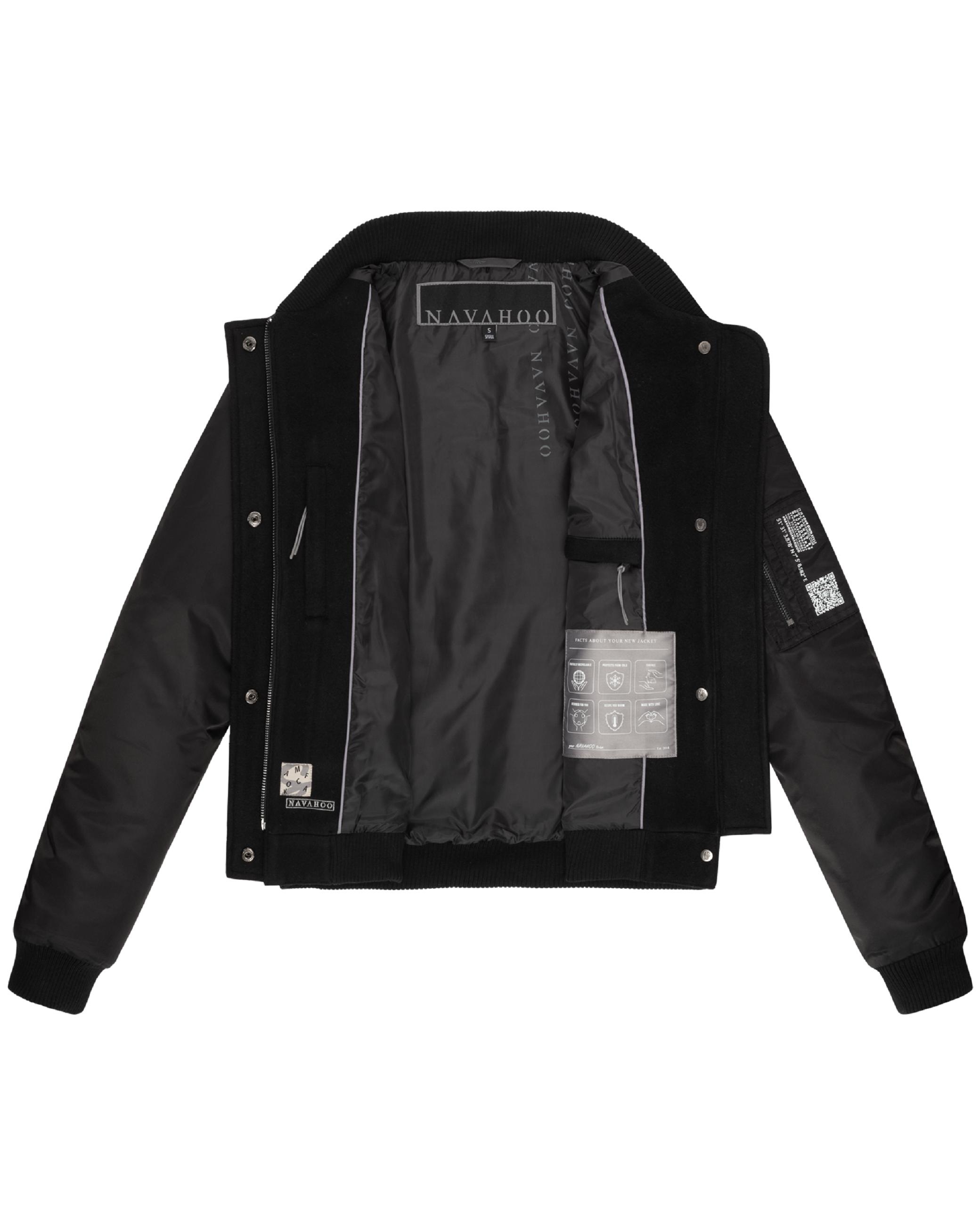Navahoo Bomberjacke »Bomberjacke Willstehaben 14«, ohne Kapuze, angesagte Collegejacke mit Ärmeltasche