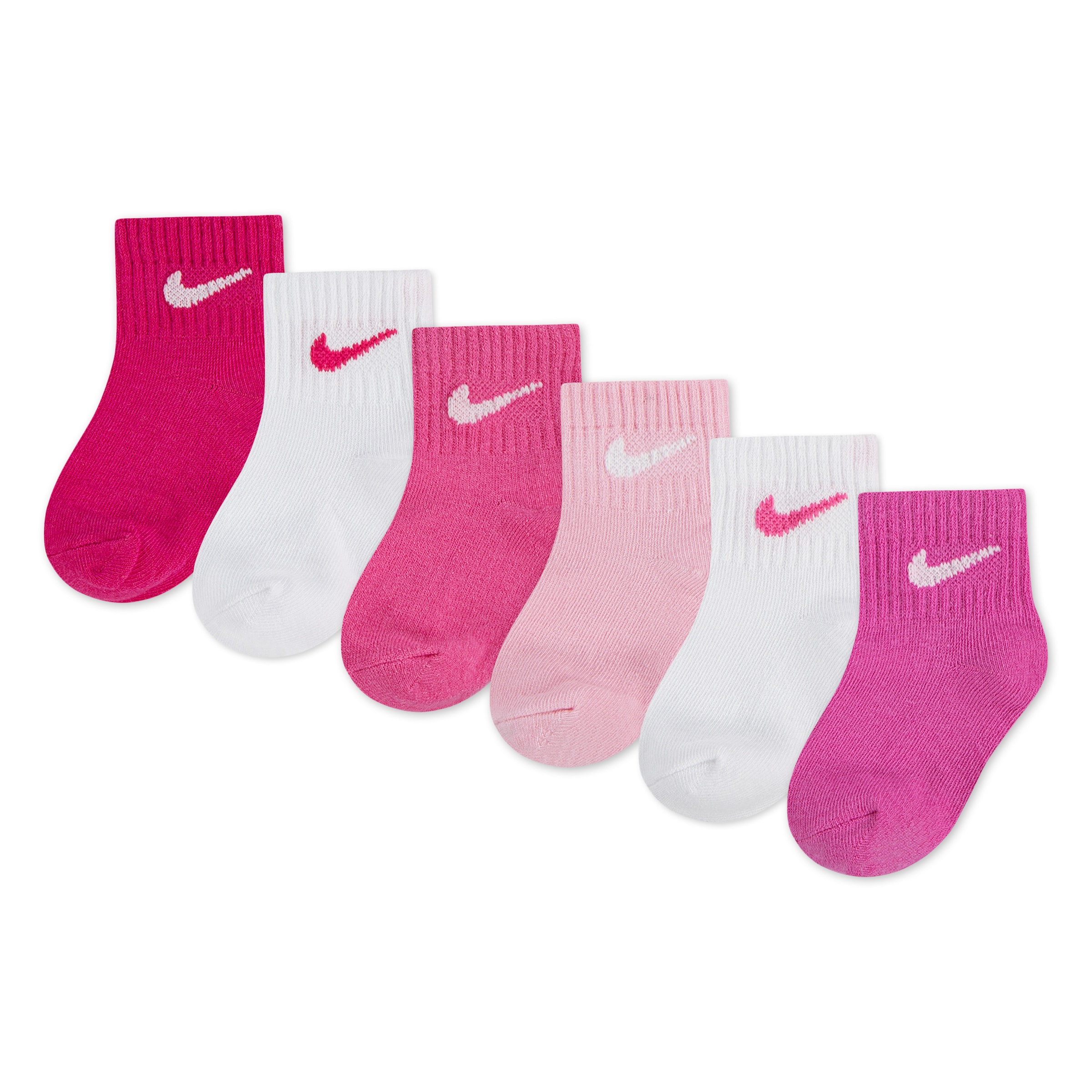 Nike Sportswear Socken »NHN SWOOSH 6PK INFANT ANKLE SO« 6 Paar tlg. für Babys, 6er-Set, weiches, elastisches Material, elastischer Bund