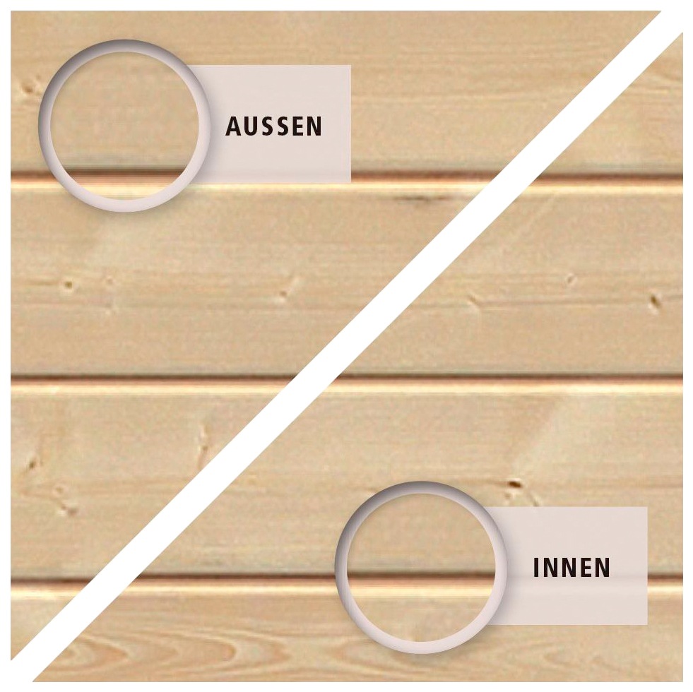 Karibu Achteckpool »TOSCANA Set B ØxH: 428x124 cm« 38 mm kesseldruckimprägniertes Fichtenholz