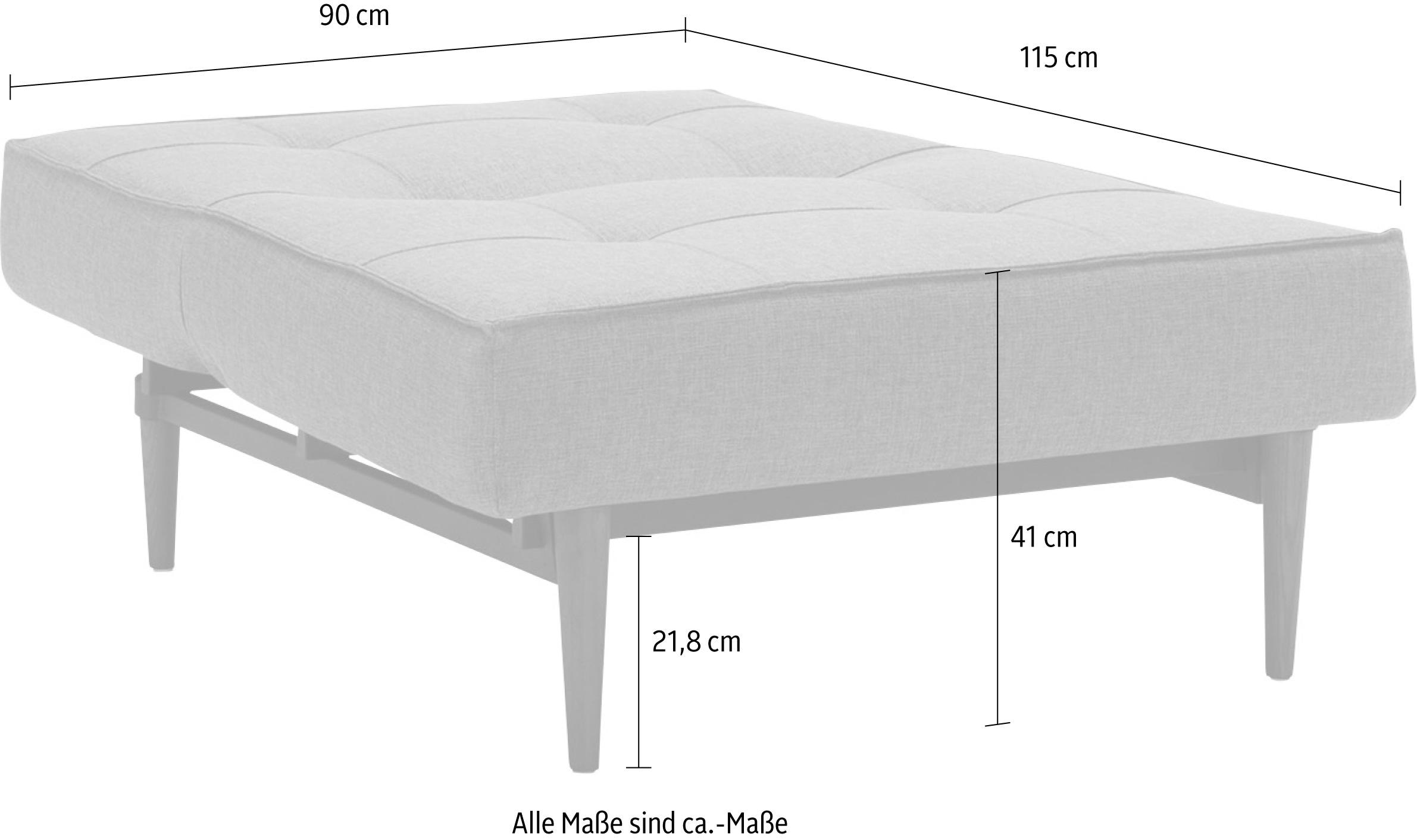 INNOVATION LIVING ™ Sessel »Splitback«, mit dunklen Styletto Beinen, in skandinavischen Design