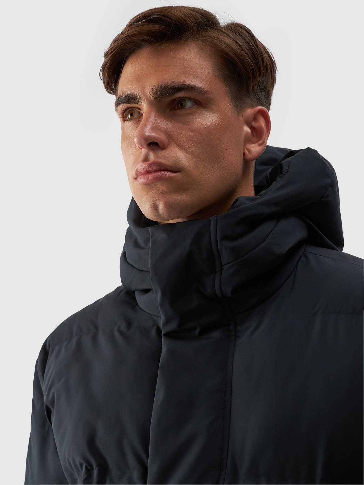 4F Steppjacke, mit Kapuze