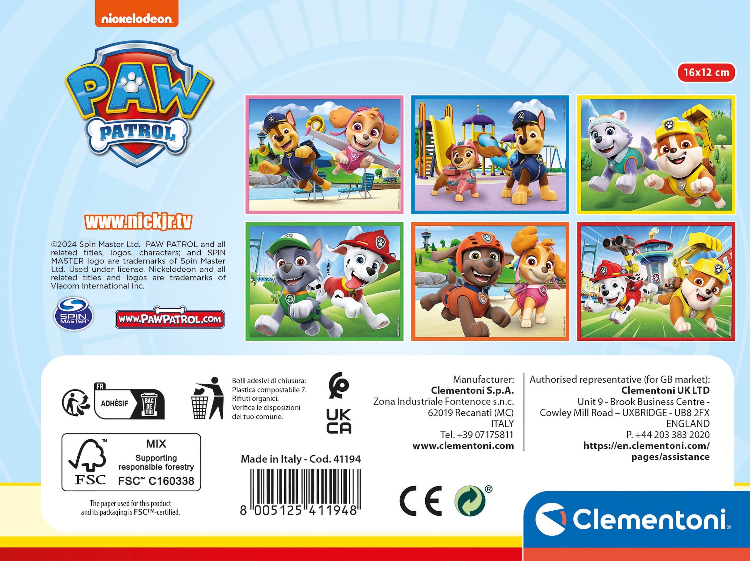 Clementoni® Würfelpuzzle »Paw Patrol«, Made in Europe