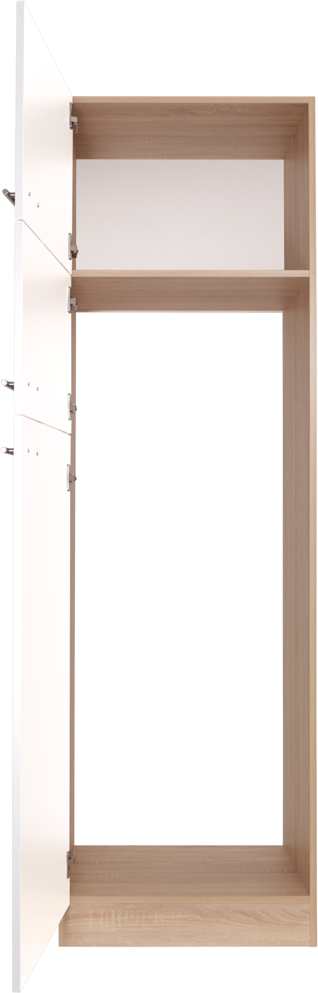 RESPEKTA Kühlumbauschrank »Merle« Breite 60 cm, Türen wechselseitig anschlagbar, Höhe 200 cm