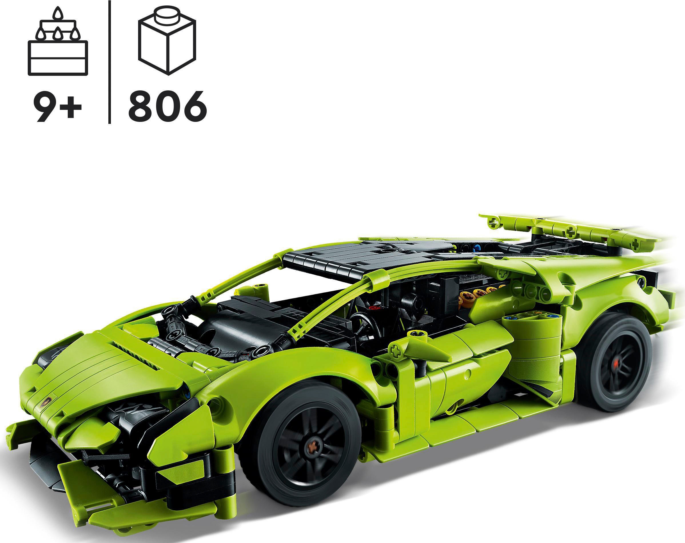 LEGO® Konstruktionsspielsteine »Lamborghini Huracán Tecnica (42161), LEGO® Technic«, (806 St.), Made in Europe