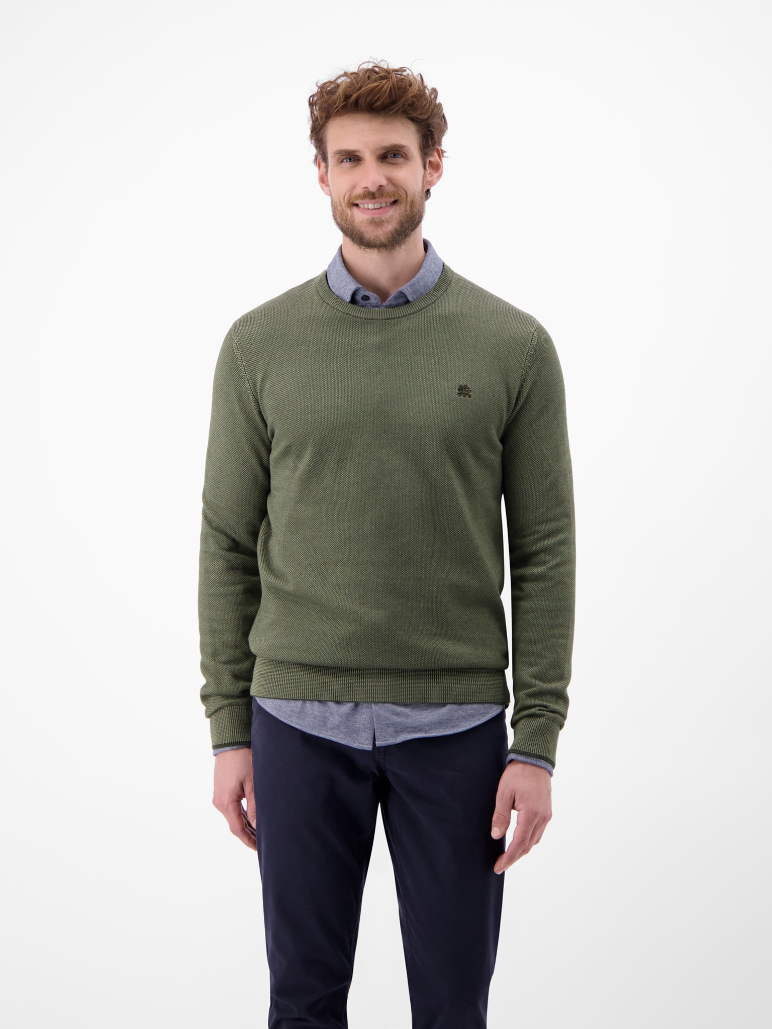 LERROS Strickpullover mit Rippbündchen