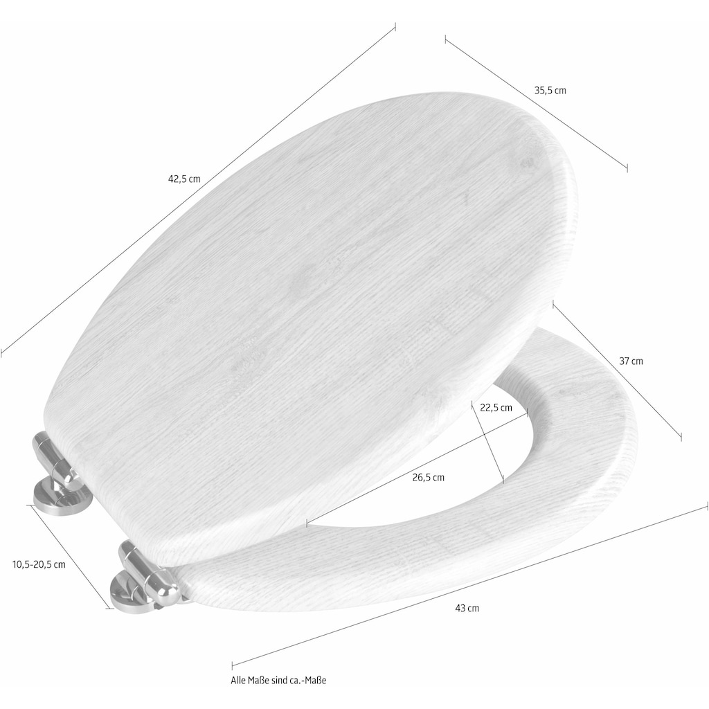 WENKO WC-Sitz »Eiche«