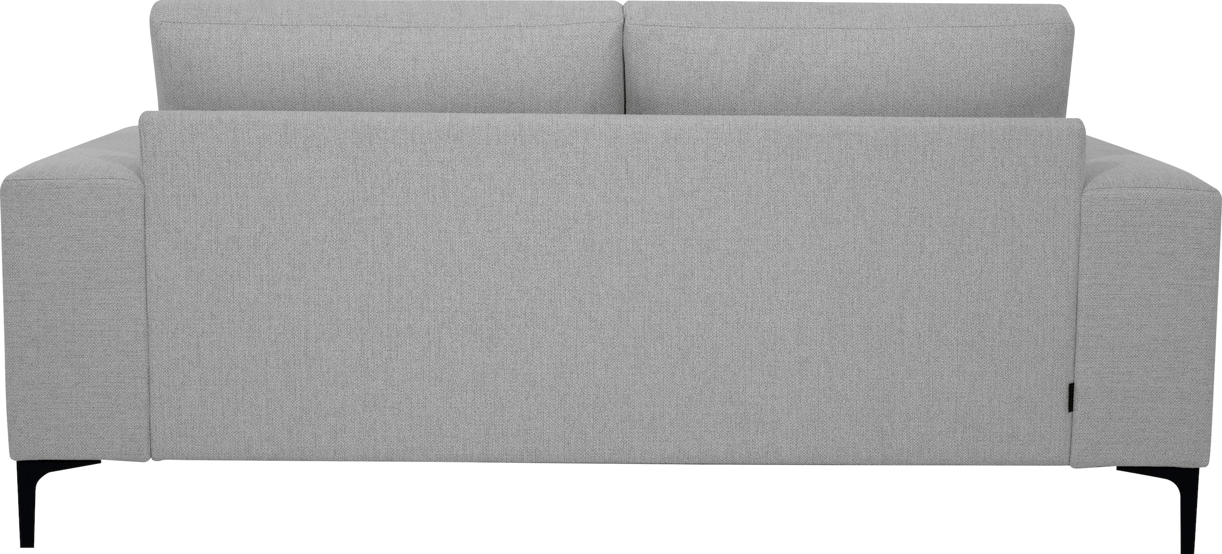 Places of Style 2-Sitzer »Xander«, Breite 164 cm, Webstoff, Soft-Touch Chenille, schwarze Metallfüße