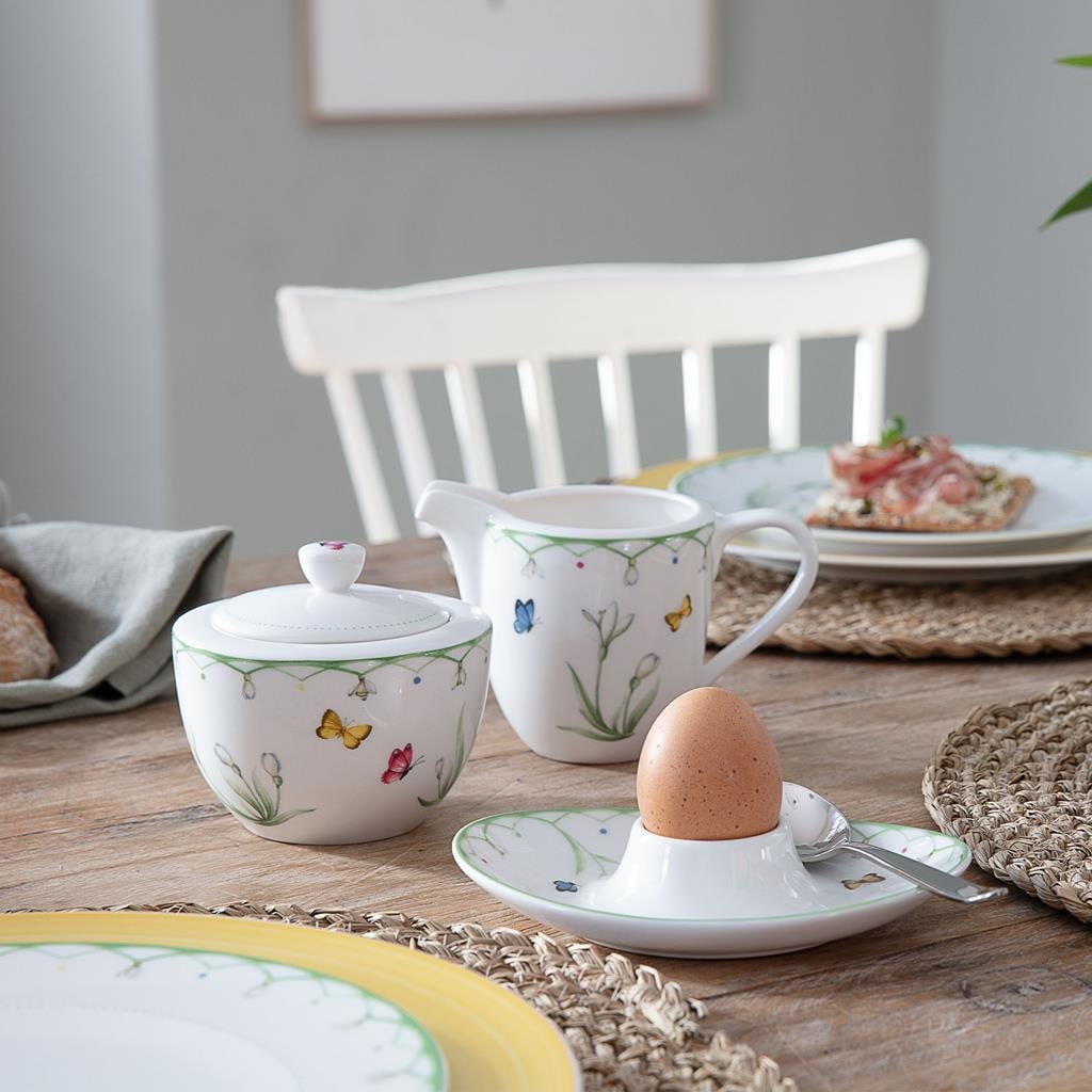 Villeroy & Boch Milch- und Zuckerset »Milch- und Zuckerset Colourful Spring 2er Set bunt« Spülmaschinengeeignet, Mikrowellengeeignet