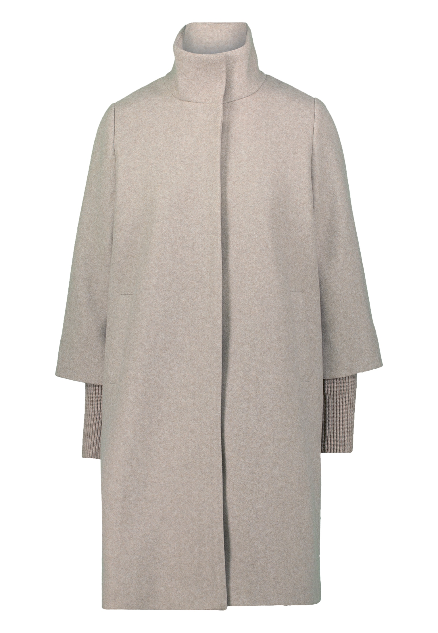 Zero Wollmantel »Mantel Wolloptik mit Stehkragen«