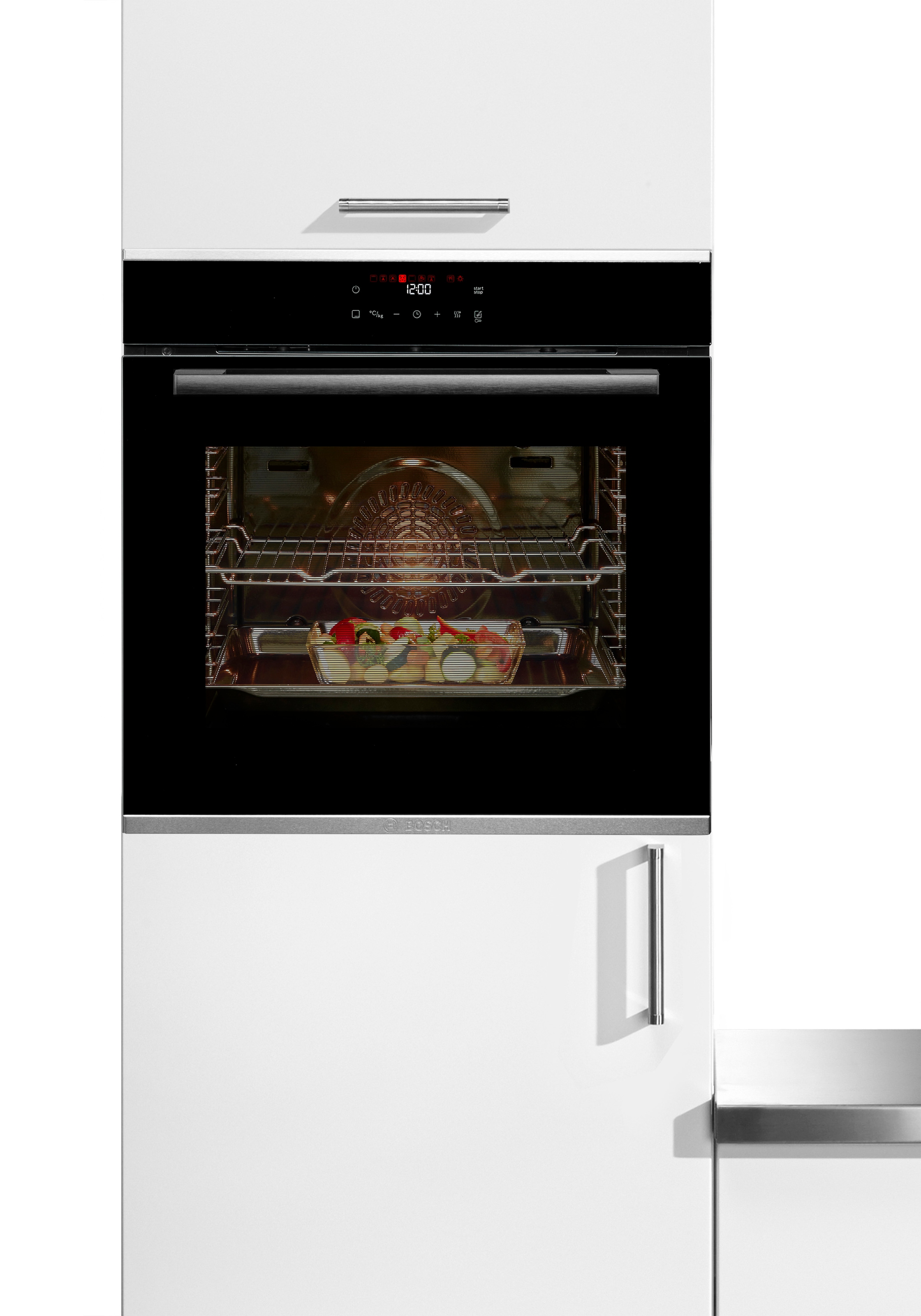 BOSCH Pyrolyse Backofen Serie 4 »HBA272BB3« mit Teleskopauszug nachrüstbar Air Fry für knusprige Lebensmittel & automatische Selbstreinigung