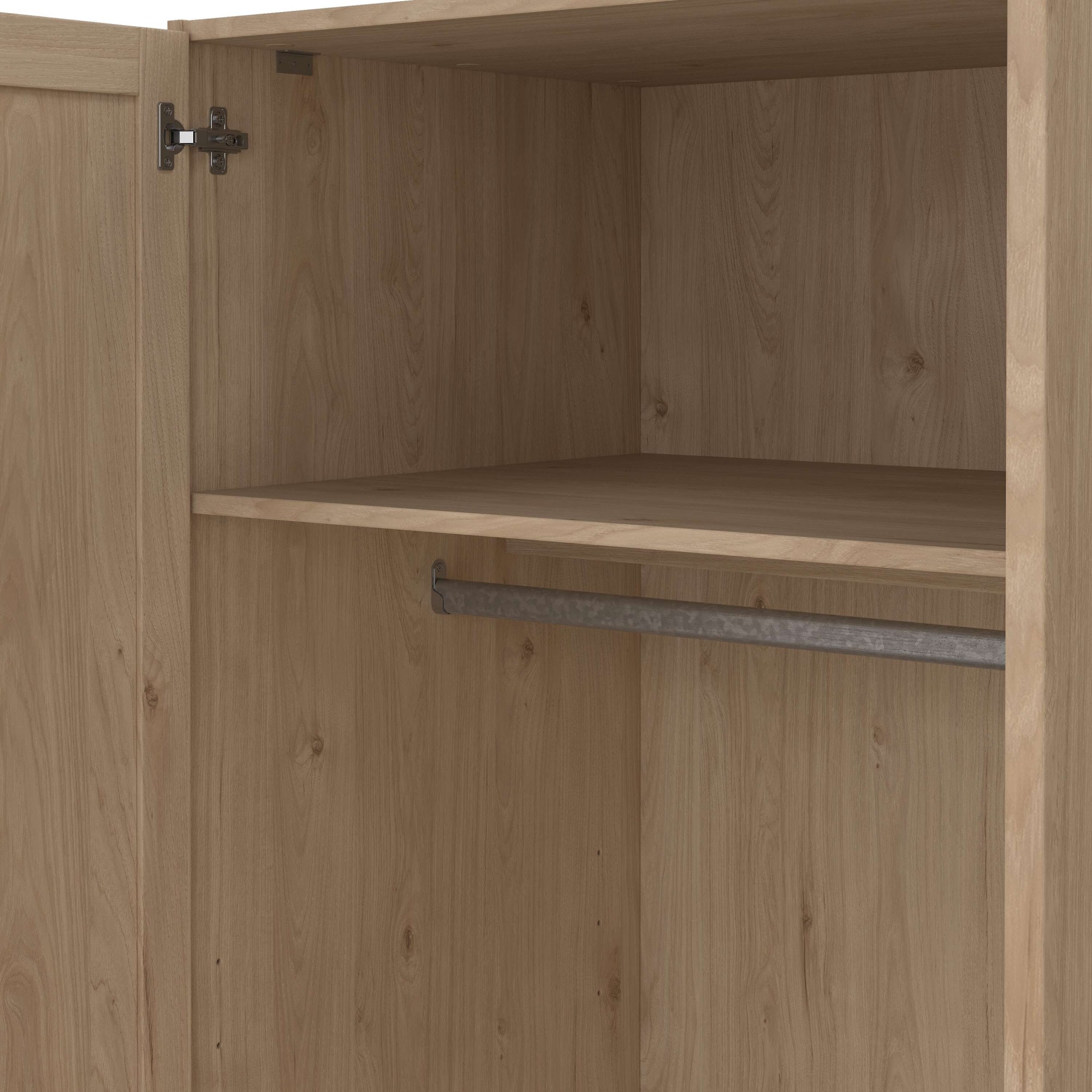 Home affaire Kleiderschrank »Billund Aufbewahrung Kasten Schrank Stauraum«, mit Rahmentüren, Einlegeböden, 1 Kleiderstange, B: 147 oder 195 cm