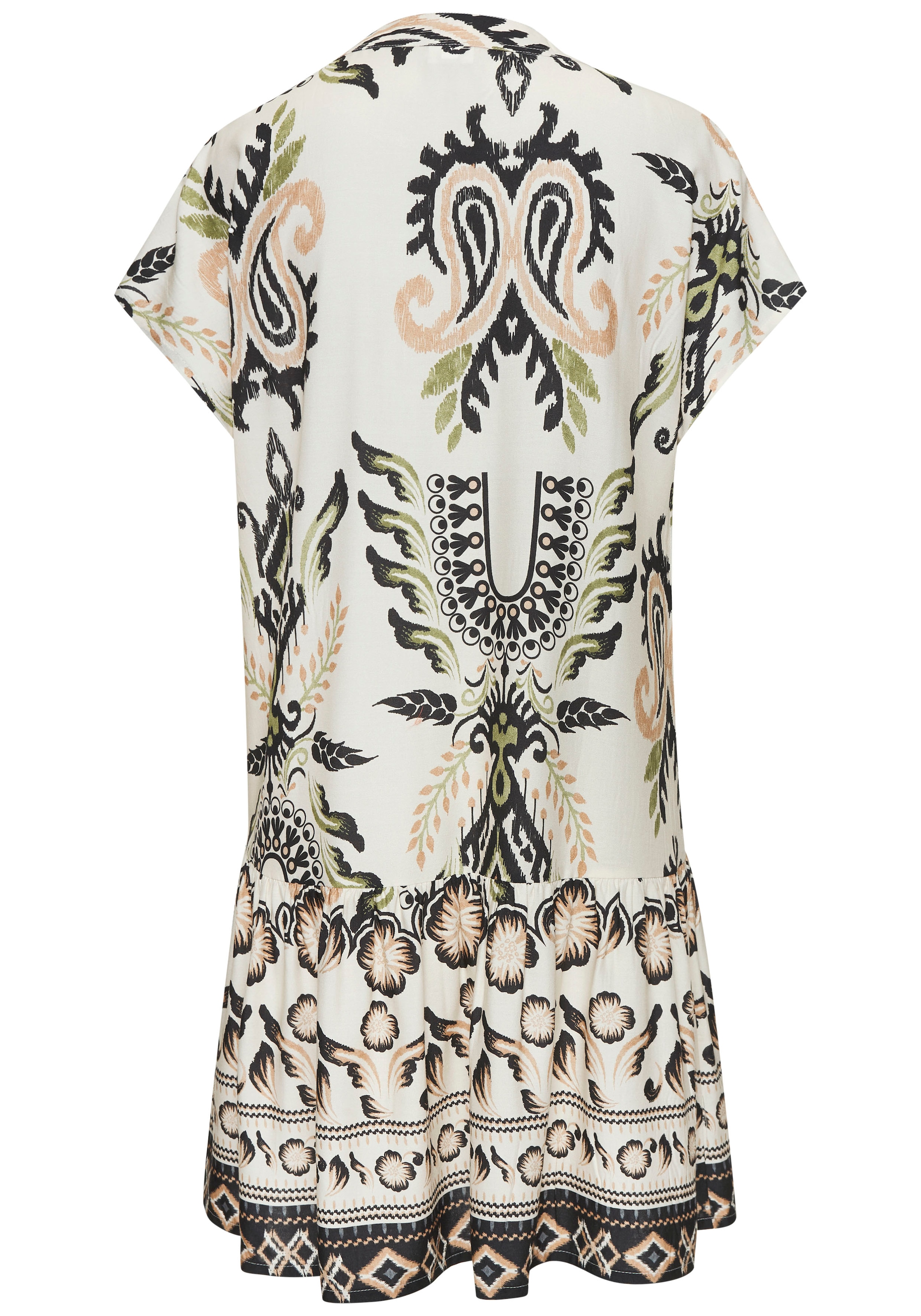 Buffalo Blusenkleid, mit Alloverprint, Sommerkleid, Strankleid, Tunika