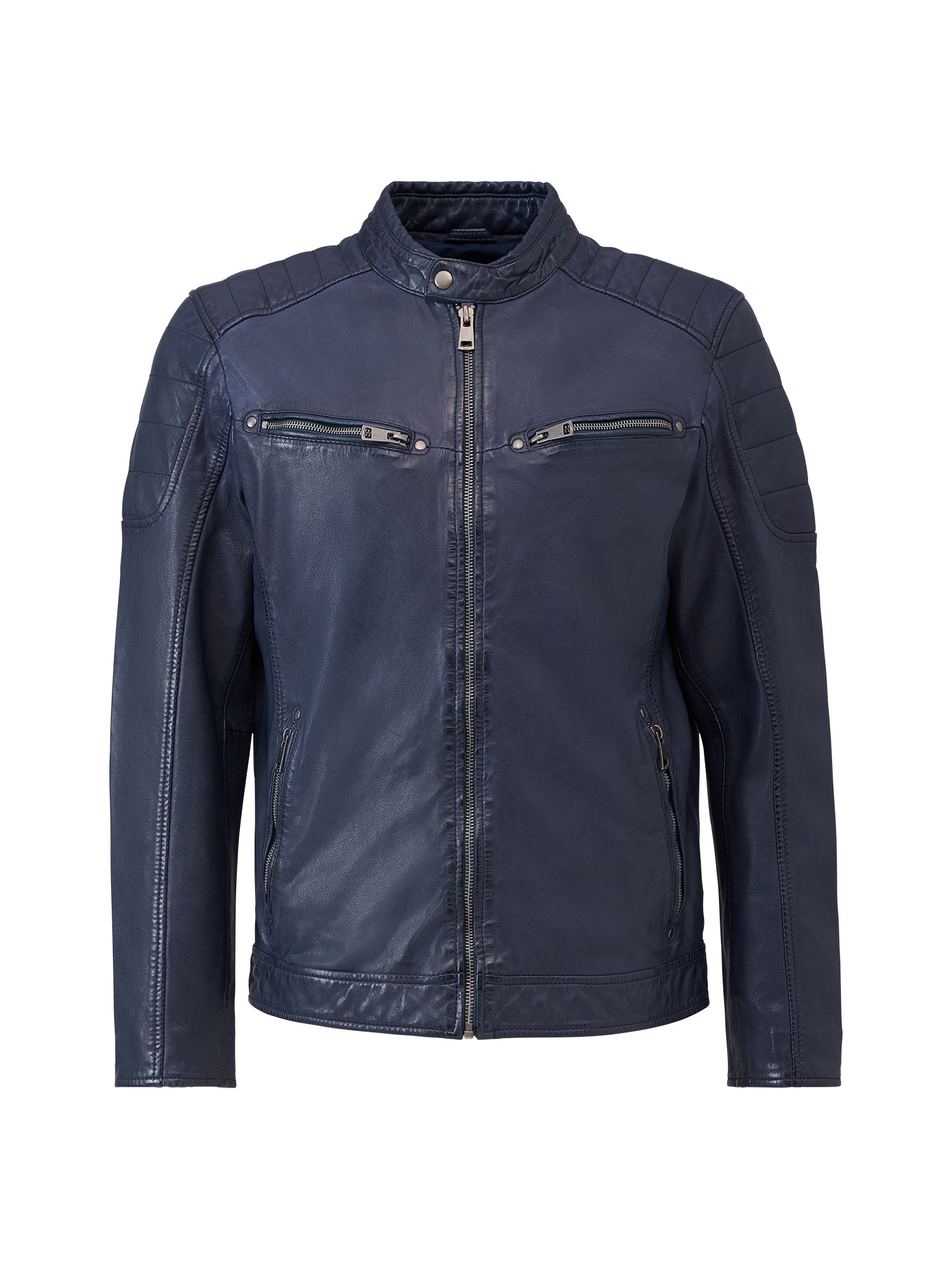 RICANO Bikerjacke »Lederjacke Gerard« ohne Kapuze Handgefertigt aus echtem Leder