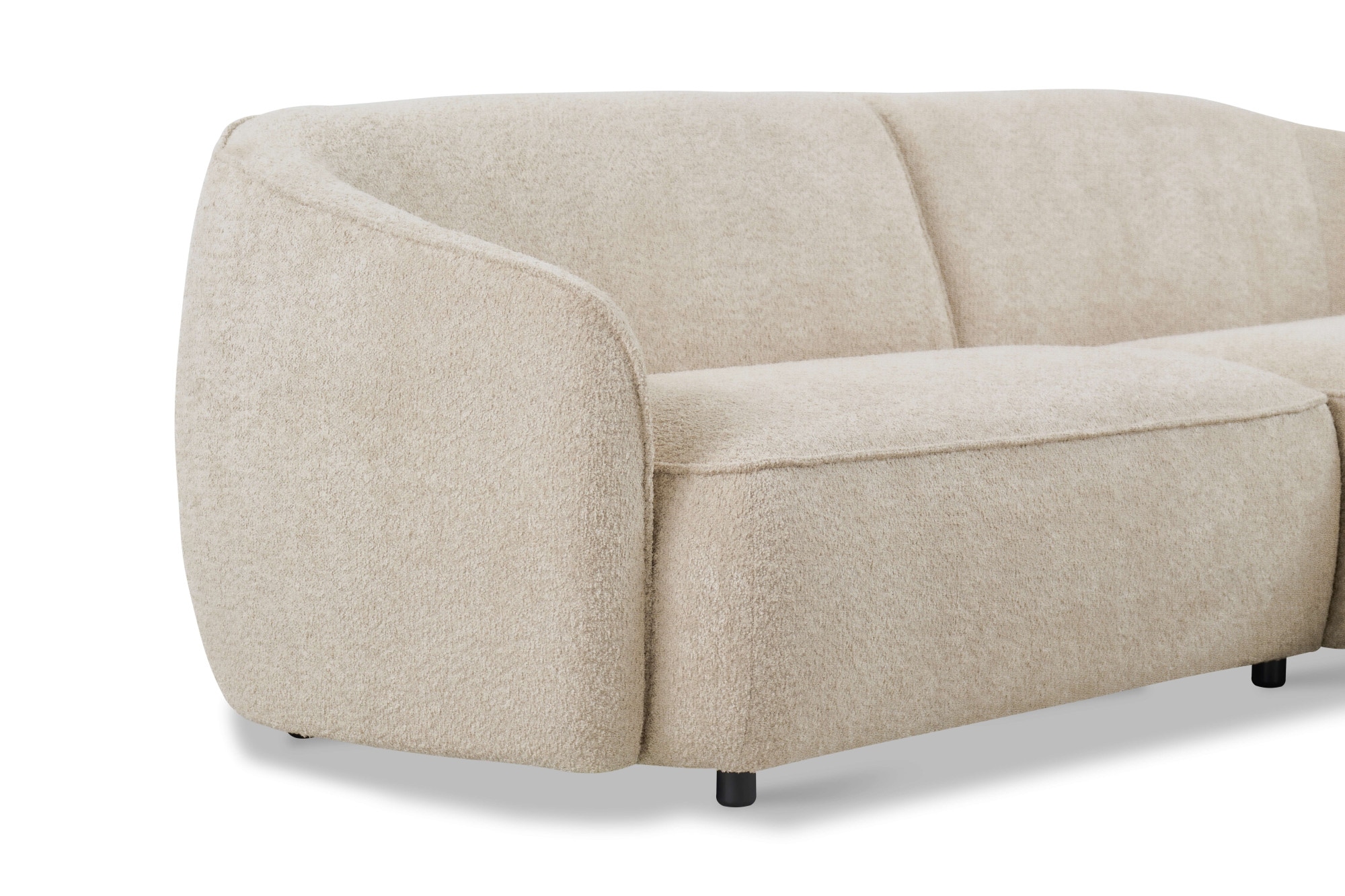 INOSIGN Ecksofa »Cosigo«, Breite 246 cm, 2 Chenille-Stoffe zur Auswahl, mit Kaltschaum