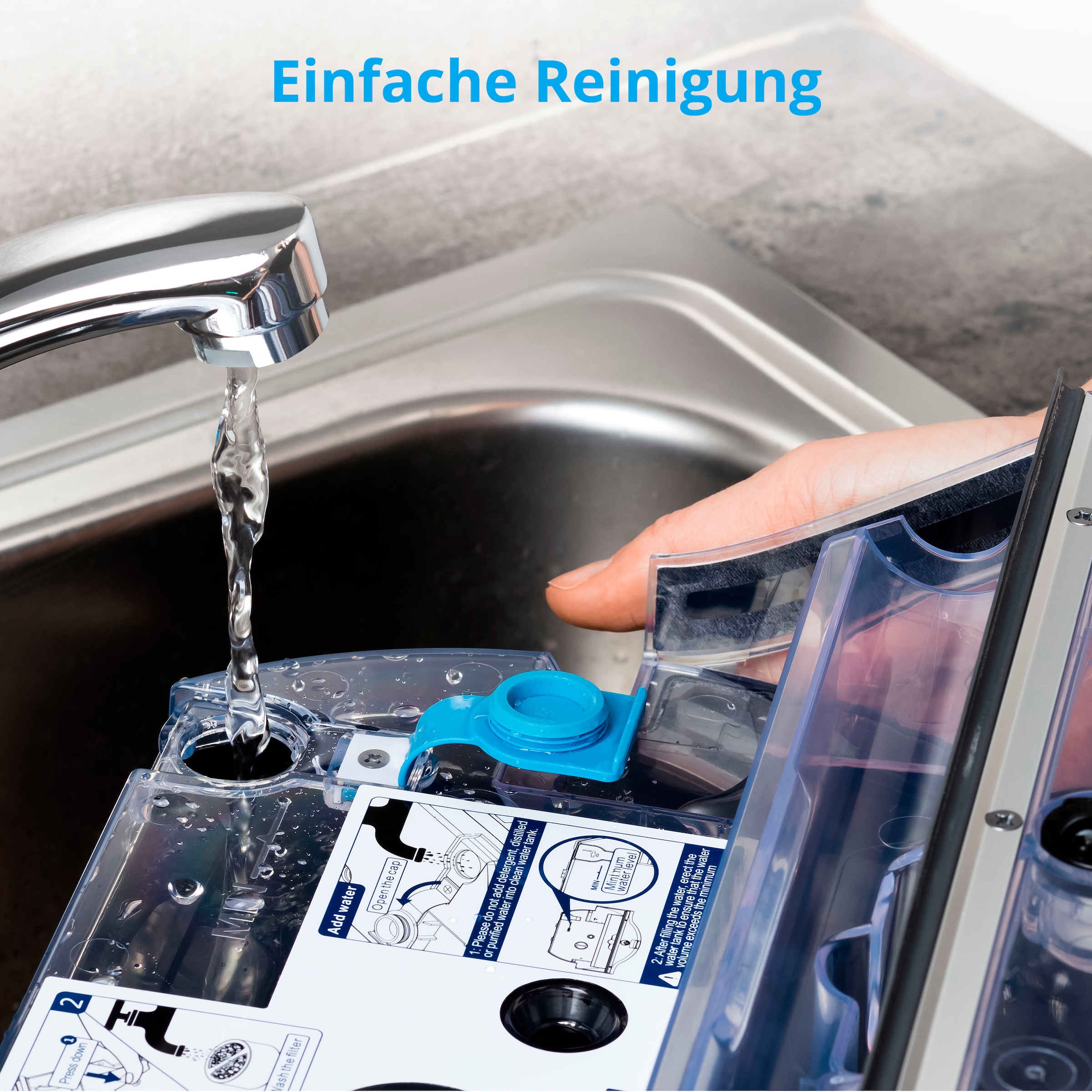 Medion® Frischwasser- bei getrennter OTTO kaufen Wischroboter 20053«, Abwassertank und »MD