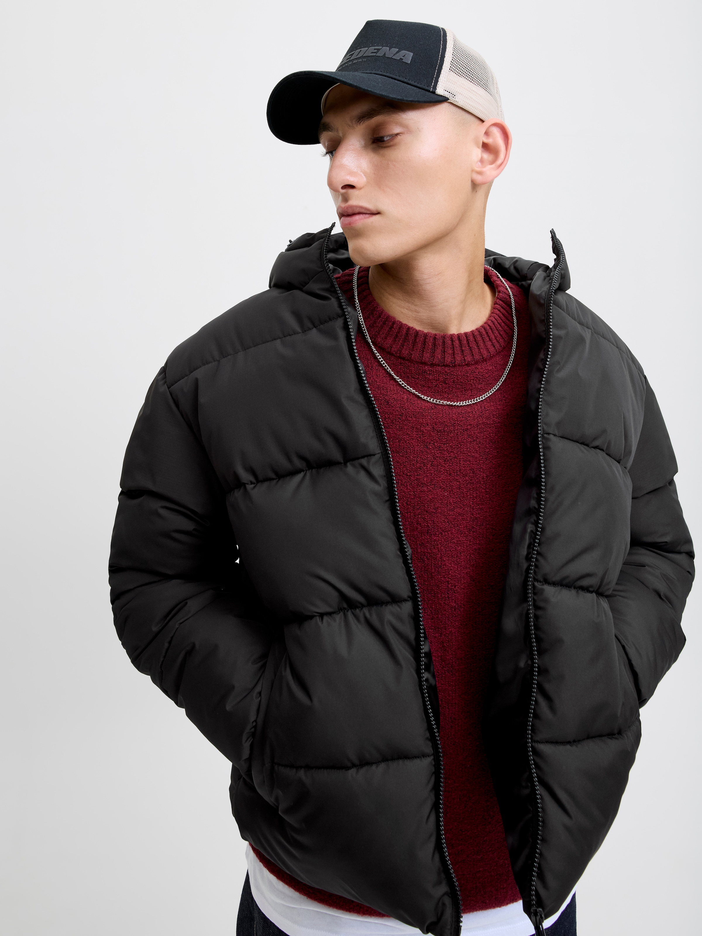 Jack & Jones Steppjacke »JJMAZE PUFFER HOOD« mit Kapuze