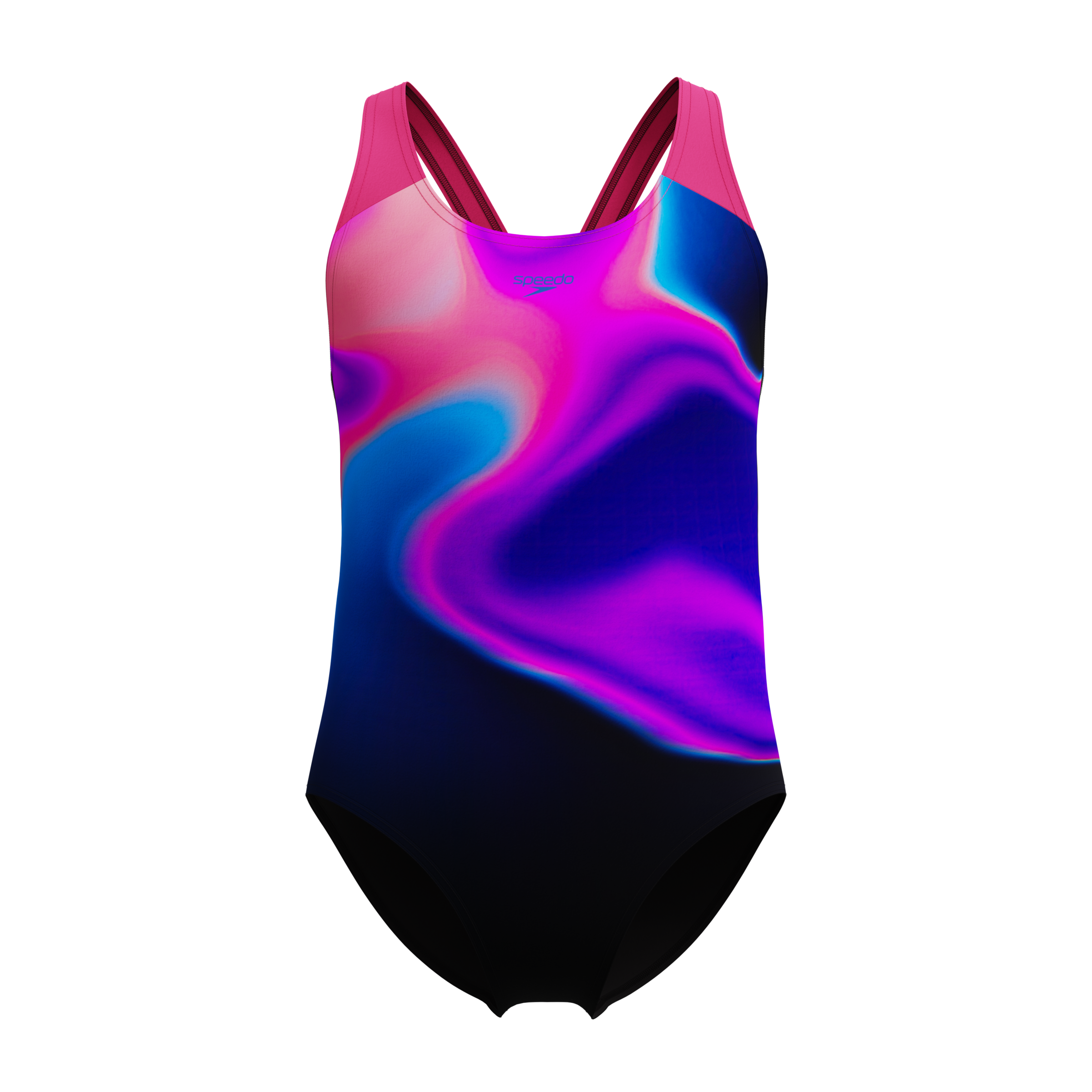 Speedo Badeanzug für Kinder und Jugendliche, sportlicher Stil, Splashback-Träger