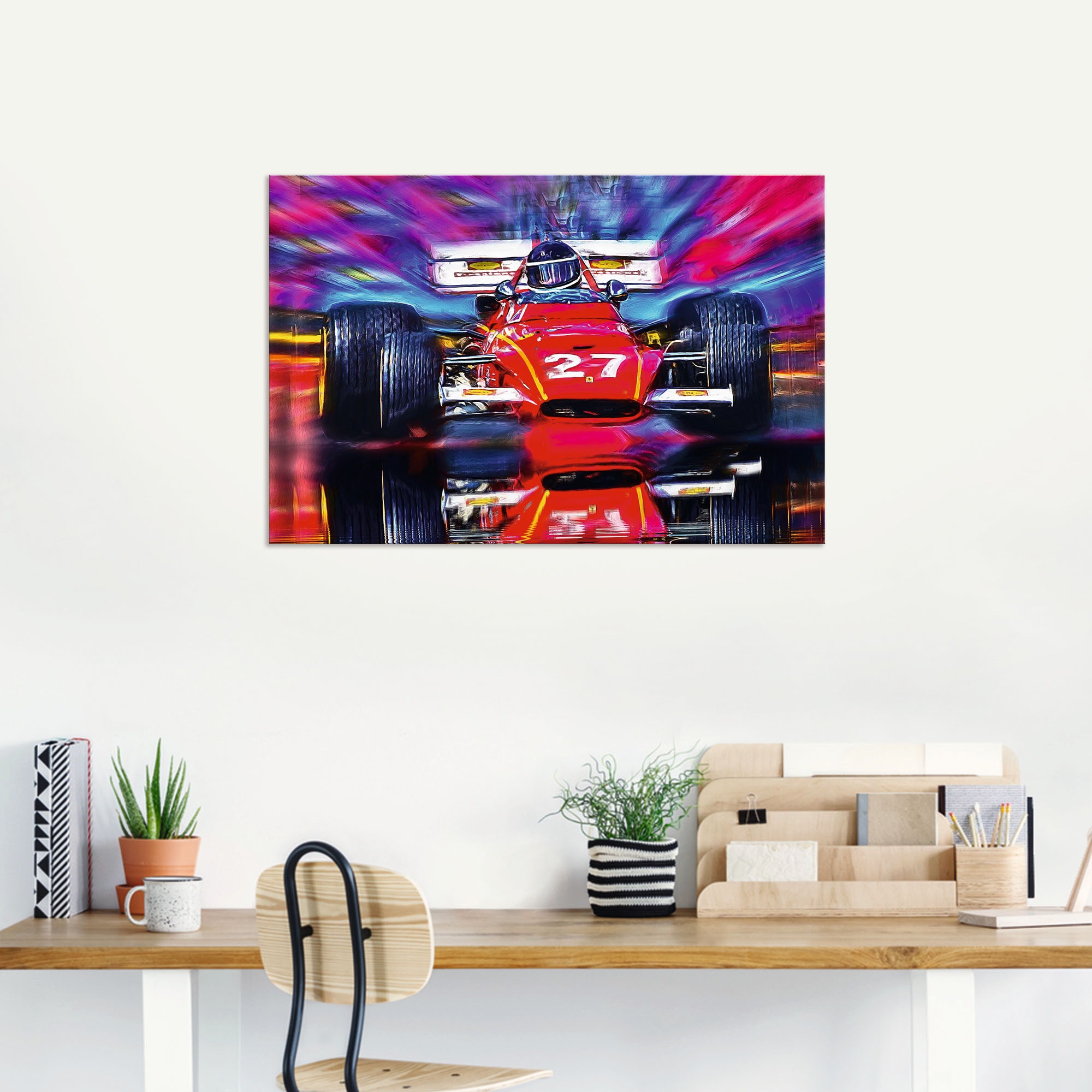 Artland Wandbild »Jacky Ickx belgische Motorsportlegende«, Auto, (1 St.), als Alubild, Leinwandbild, Wandaufkleber oder Poster in versch. Größen