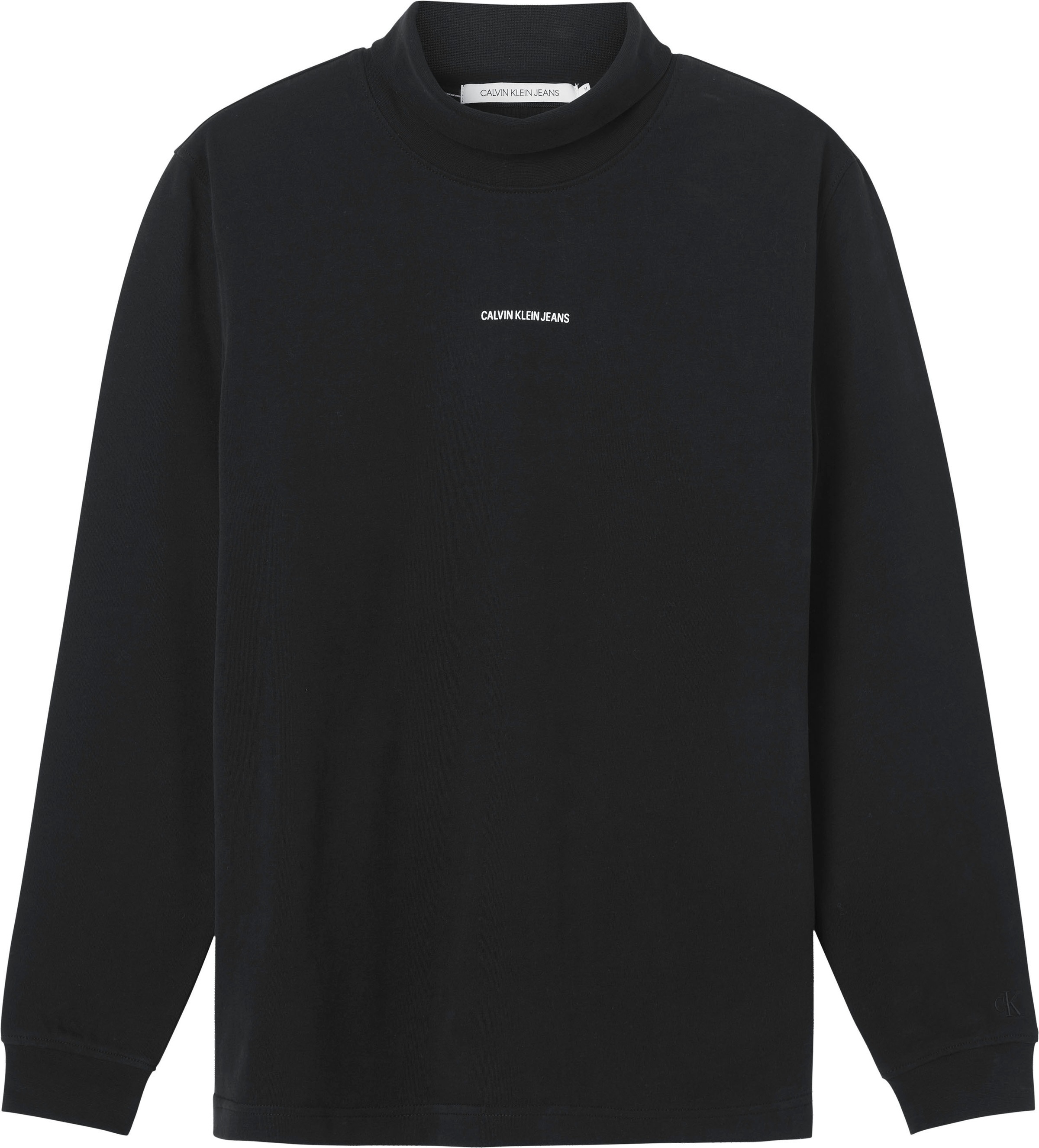 Calvin Klein Jeans Langarmshirt »MICRO BRANDING FUNNEL NECK TEE«