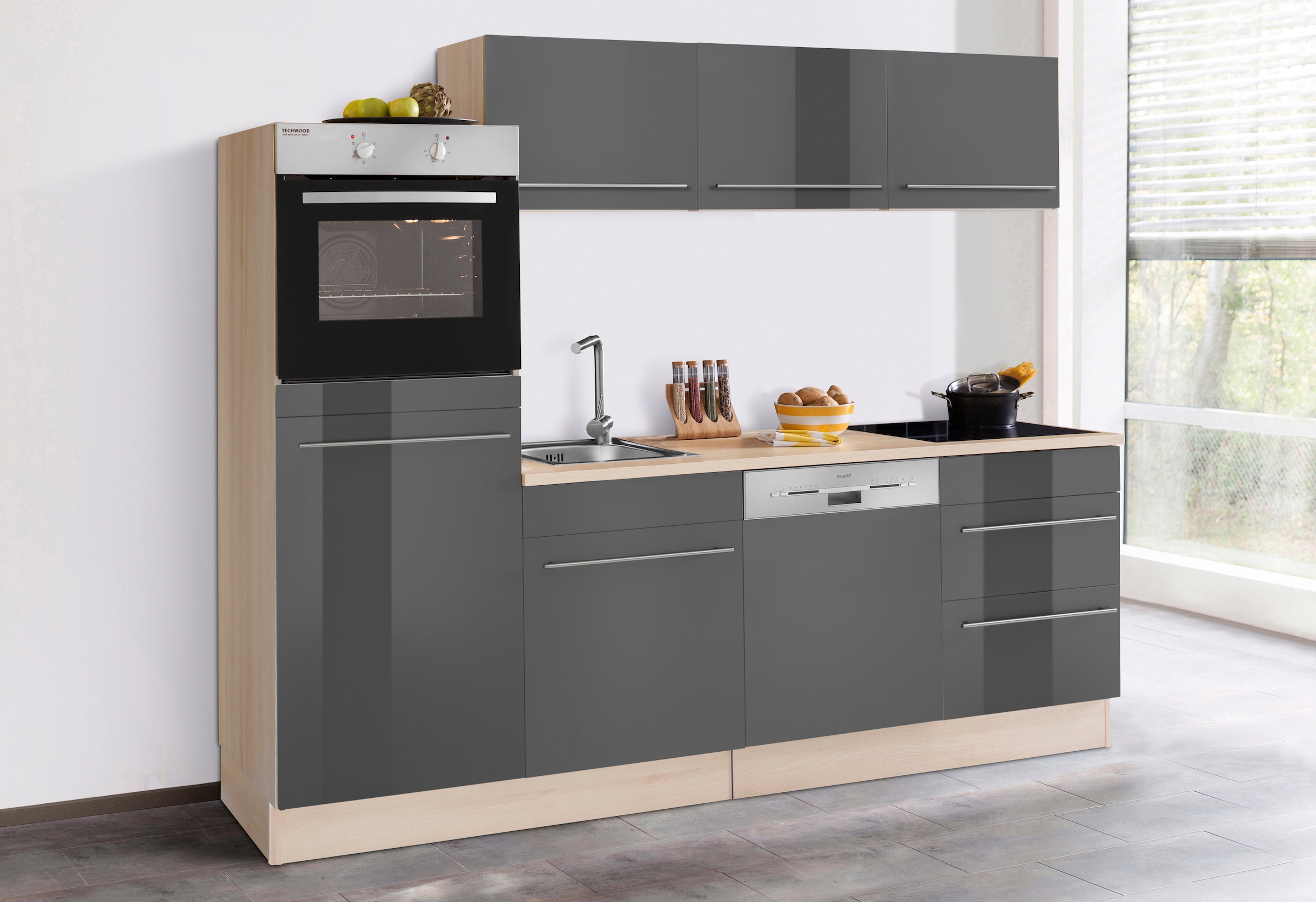 OPTIFIT Küche »Bern«, Breite 240 der E-Geräte, Arbeitsplatte ohne online cm, Stärke OTTO wählbar bei kaufen